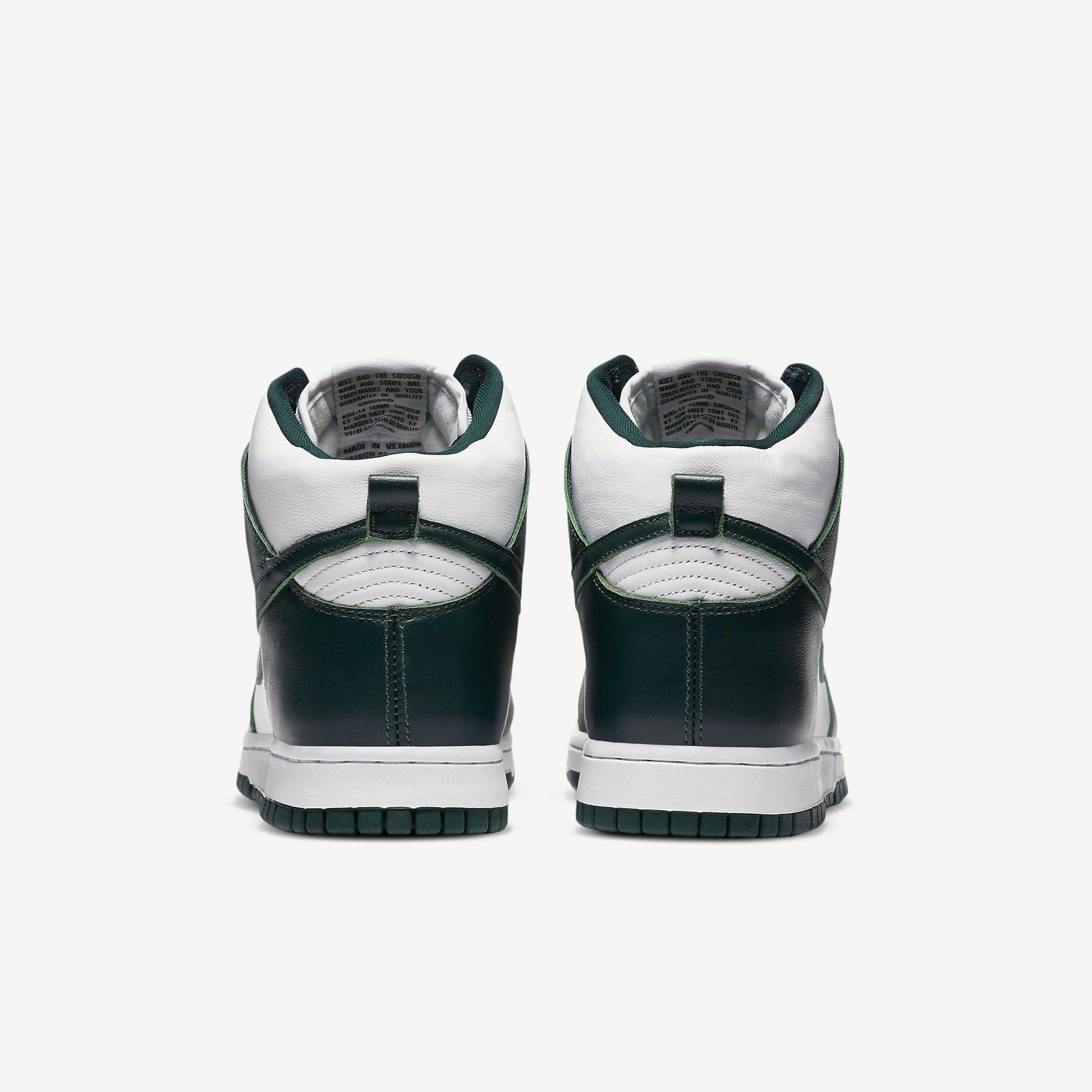 Nike Dunk High SP 'Michigan State Spartans' (2020) [CZ8149-100] Athletic Basketball Skateboarding Sports Sneakers in White / Pro Green - Pro Green for Unisex Adult Mens - AVBL MRKT (6)