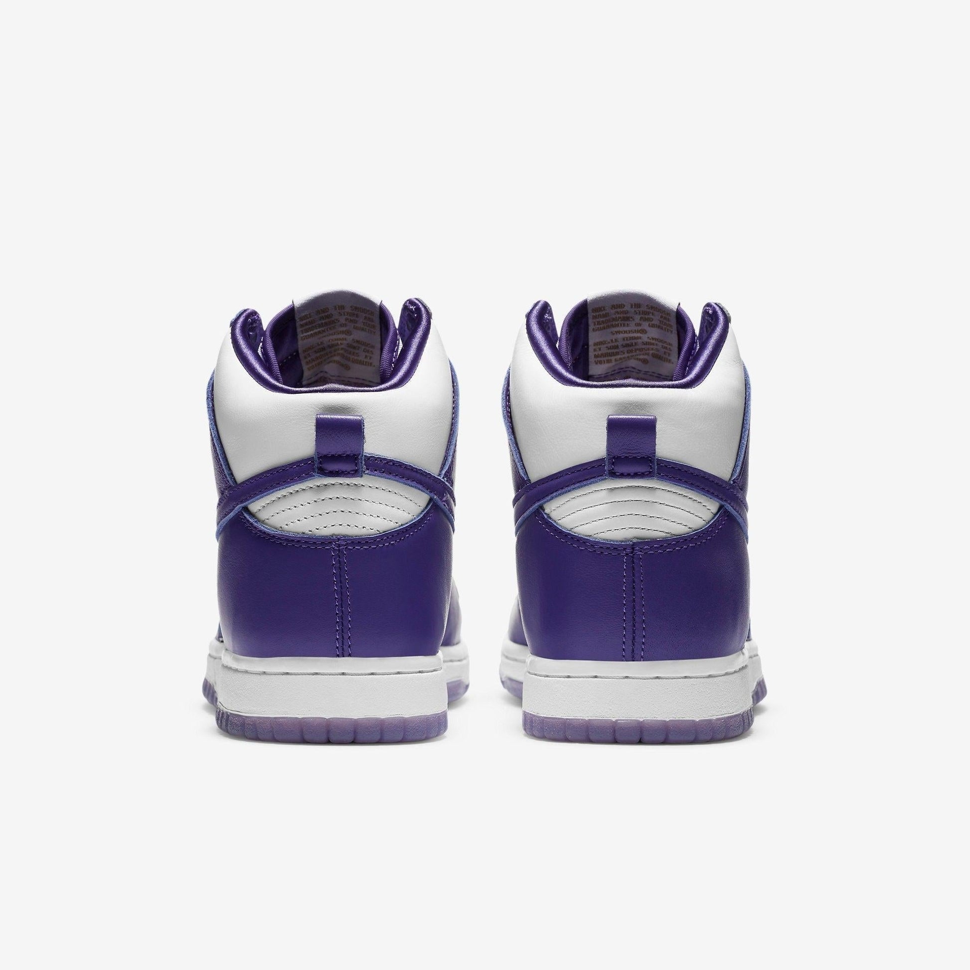 Nike Dunk High SP 'Varsity Purple' (2020) (Womens) [DC5382-100] Athletic Basketball Skateboarding Sports Sneakers in White / Varsity Purple for Unisex Adult Female Ladies Girls WMNS - AVBL MRKT (5)