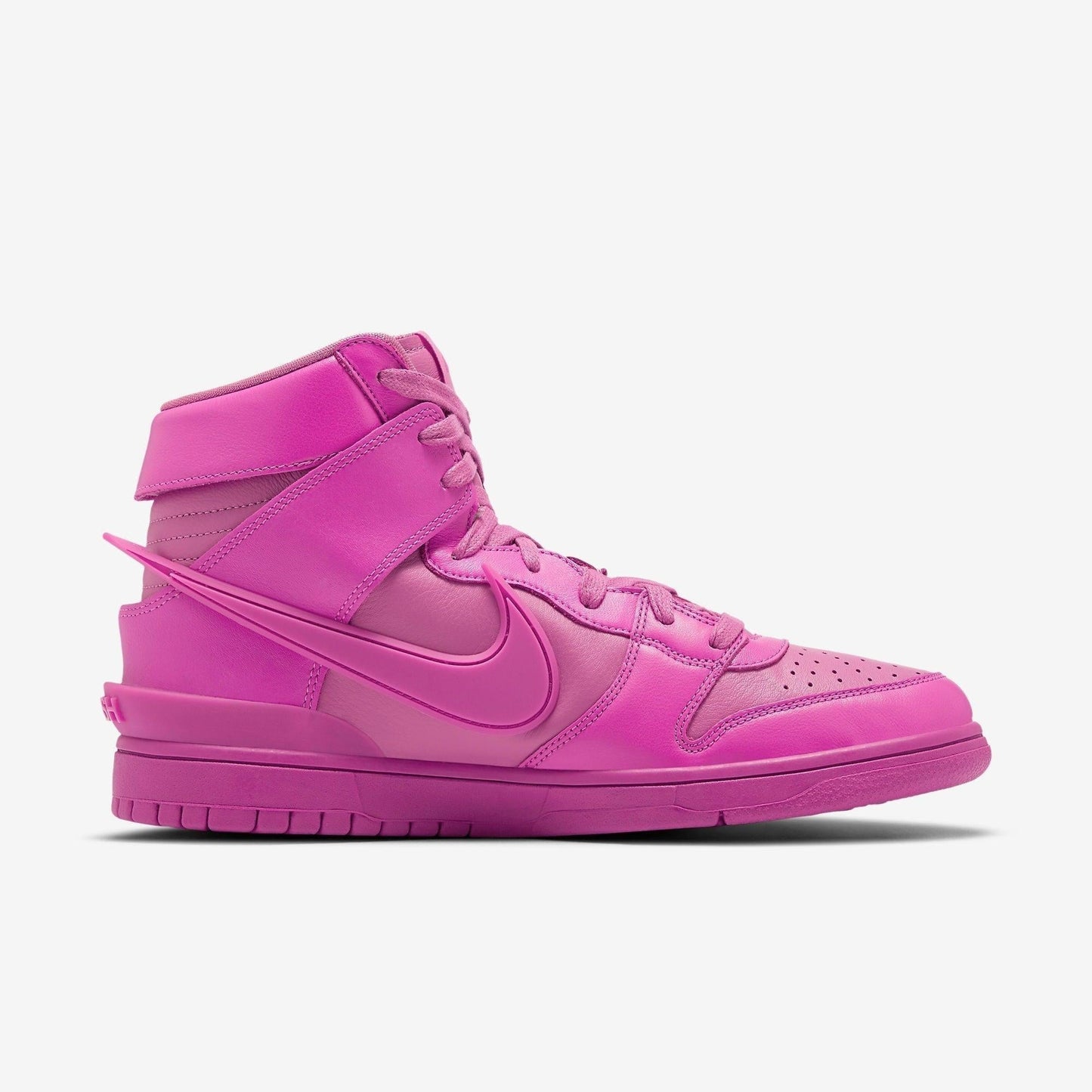 Nike Dunk High x Ambush 'Active Fuchsia' (2021) [CU7544-600] Athletic Basketball Skateboarding Sports Sneakers in Active Fuchsia / Active Fuchsia for Unisex Adult Mens - AVBL MRKT (4)