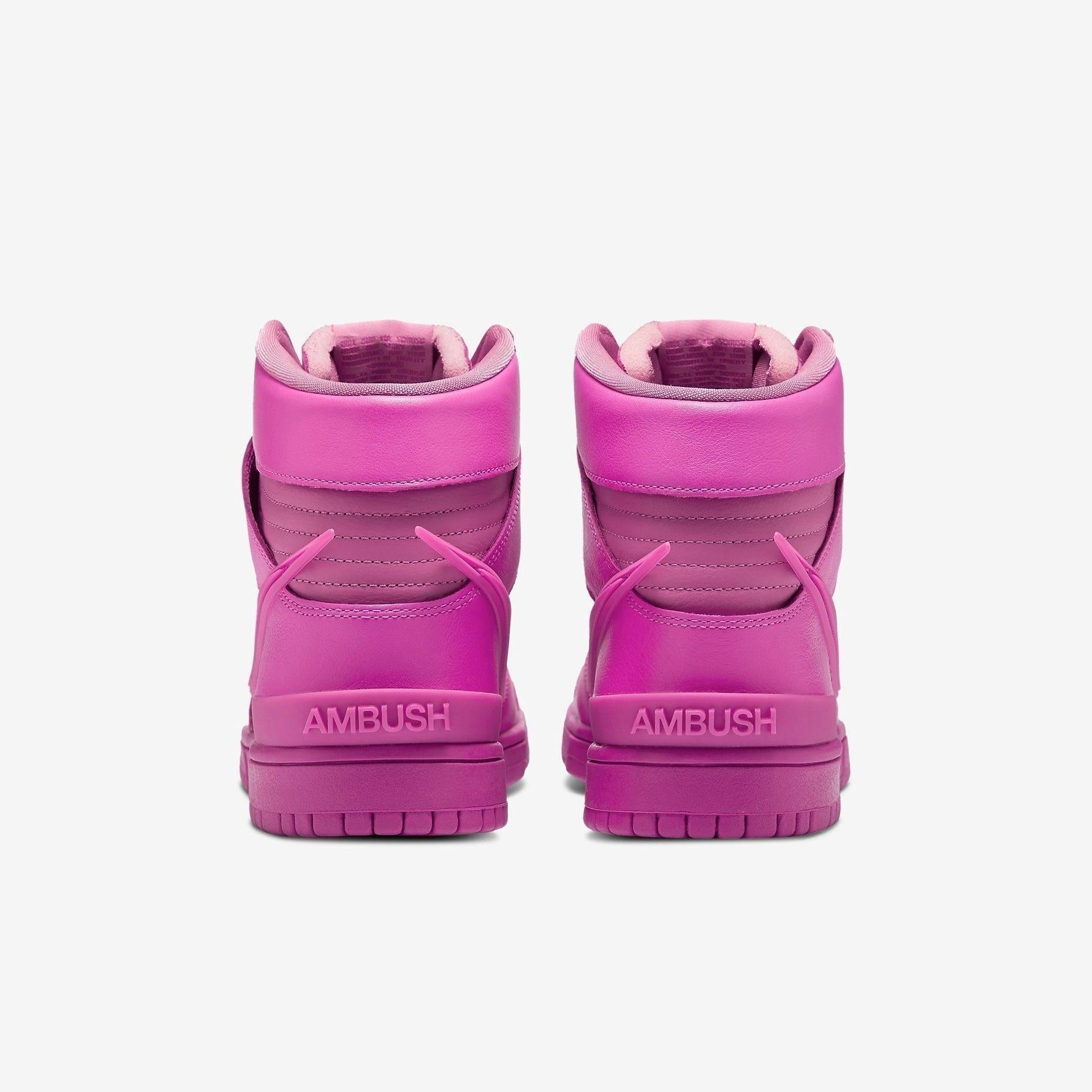 Nike Dunk High x Ambush 'Active Fuchsia' (2021) [CU7544-600] Athletic Basketball Skateboarding Sports Sneakers in Active Fuchsia / Active Fuchsia for Unisex Adult Mens - AVBL MRKT (6)