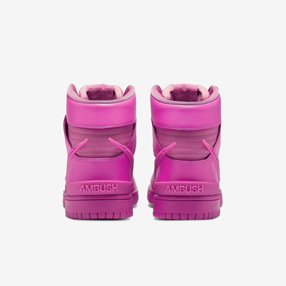 Nike Dunk High x Ambush 'Active Fuchsia' (2021) [CU7544-600] Athletic Basketball Skateboarding Sports Sneakers in Active Fuchsia / Active Fuchsia for Unisex Adult Mens - AVBL MRKT (6)