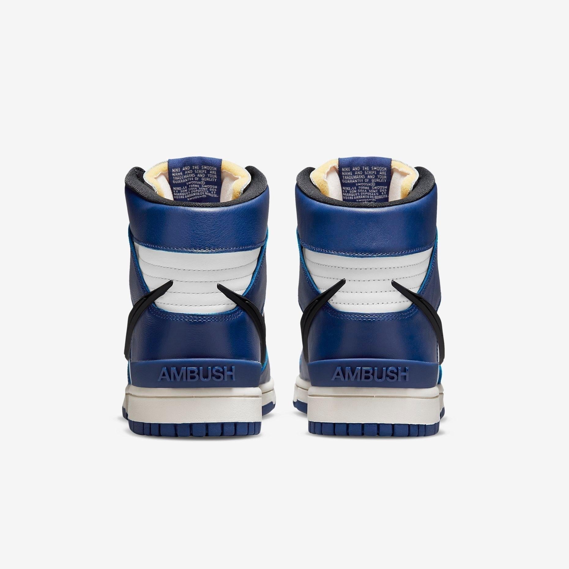 Nike Dunk High x Ambush 'Deep Royal' (2021) [CU7544-400] Athletic Basketball Skateboarding Sports Sneakers in Deep Royal Blue / Black - White for Unisex Adult Mens - AVBL MRKT (6)