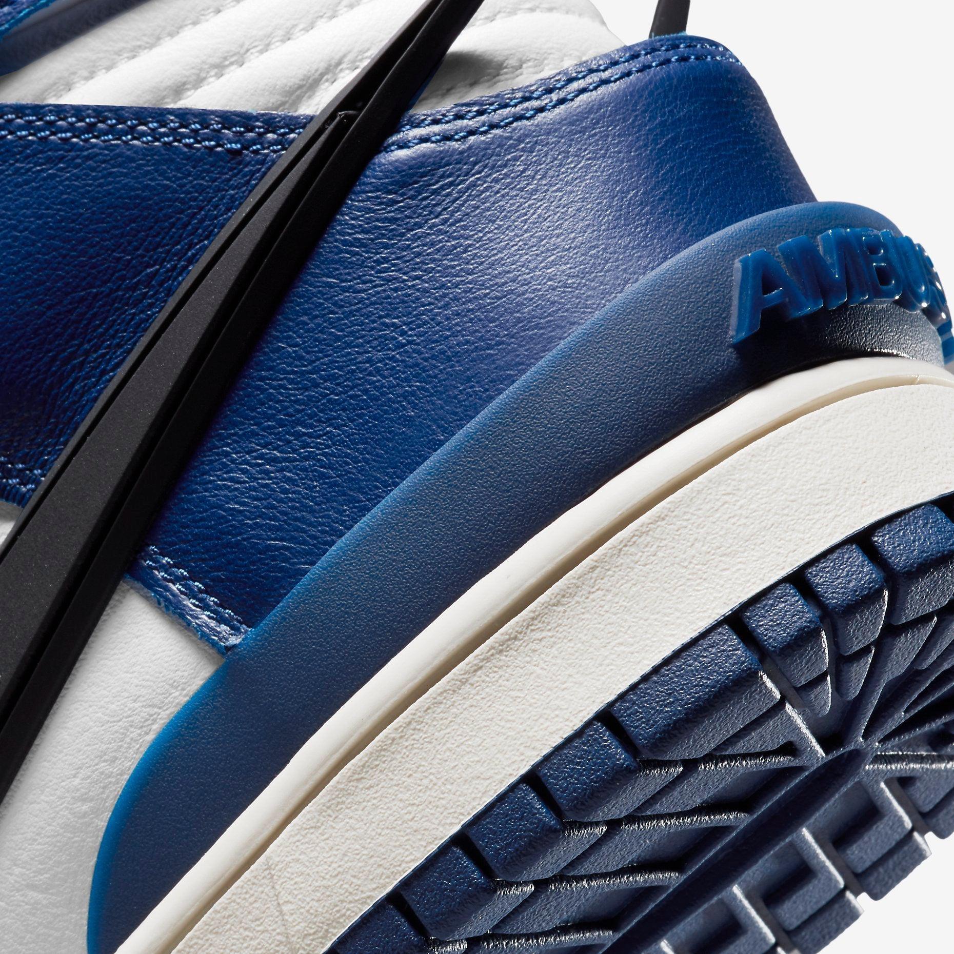 Nike Dunk High x Ambush 'Deep Royal' (2021) [CU7544-400] Athletic Basketball Skateboarding Sports Sneakers in Deep Royal Blue / Black - White for Unisex Adult Mens - AVBL MRKT (9)