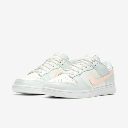 Nike Dunk Low 'Barely Green' (2021) (Womens) [DD1503-104] Athletic Basketball Skateboarding Sports Sneakers in Sail / Crimson Tint - Barely Green for Unisex Adult Female Ladies Girls WMNS - AVBL MRKT (1)