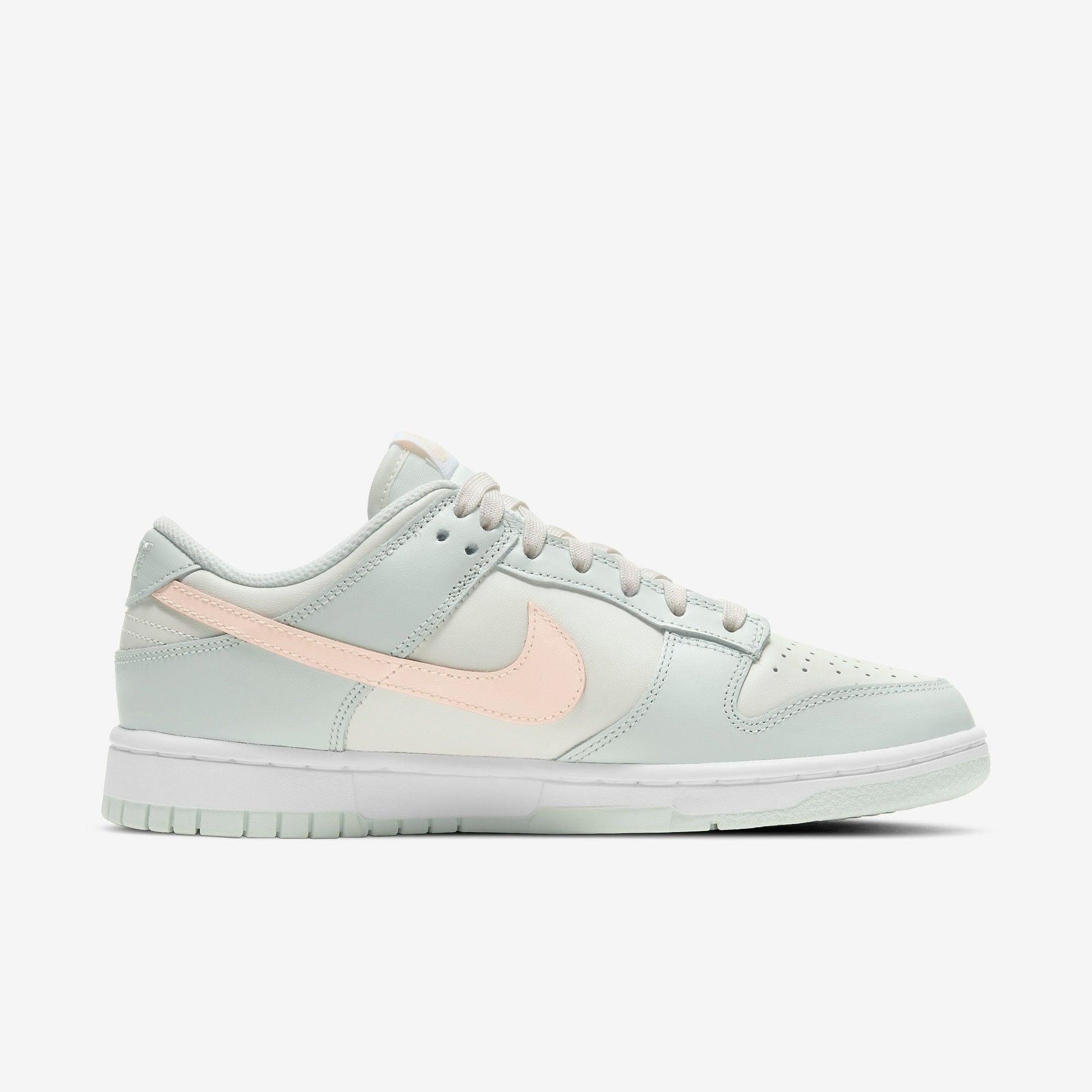 Nike Dunk Low 'Barely Green' (2021) (Womens) [DD1503-104] Athletic Basketball Skateboarding Sports Sneakers in Sail / Crimson Tint - Barely Green for Unisex Adult Female Ladies Girls WMNS - AVBL MRKT (4)