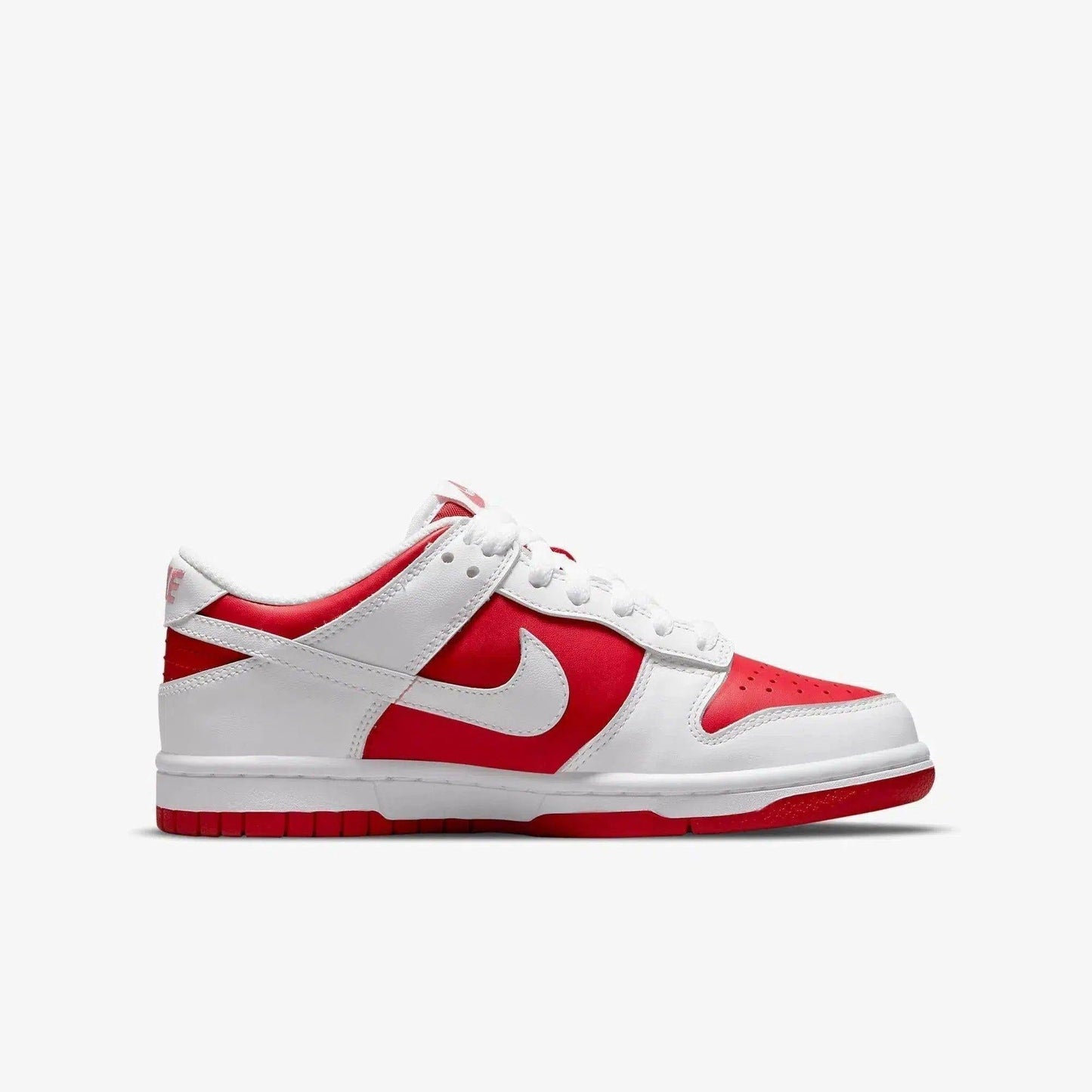 Nike Dunk Low 'Championship' (2021) (GS) [CW1590-600] Athletic Basketball Skateboarding Sports Sneakers in University Red / White for Unisex Youth Kids Junior Boys Girls - AVBL MRKT (4)