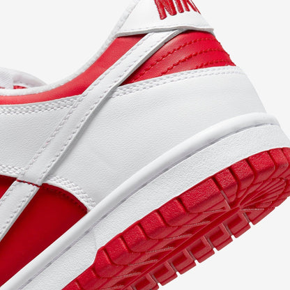 Nike Dunk Low 'Championship' (2021) (GS) [CW1590-600] Athletic Basketball Skateboarding Sports Sneakers in University Red / White for Unisex Youth Kids Junior Boys Girls - AVBL MRKT (8)