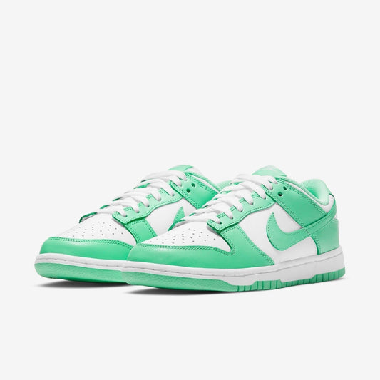 Nike Dunk Low 'Green Glow' (2021) (Womens) [DD1503-105] Athletic Basketball Skateboarding Sports Sneakers in White / Green Glow - White for Unisex Adult Female Ladies Girls WMNS - AVBL MRKT (1)