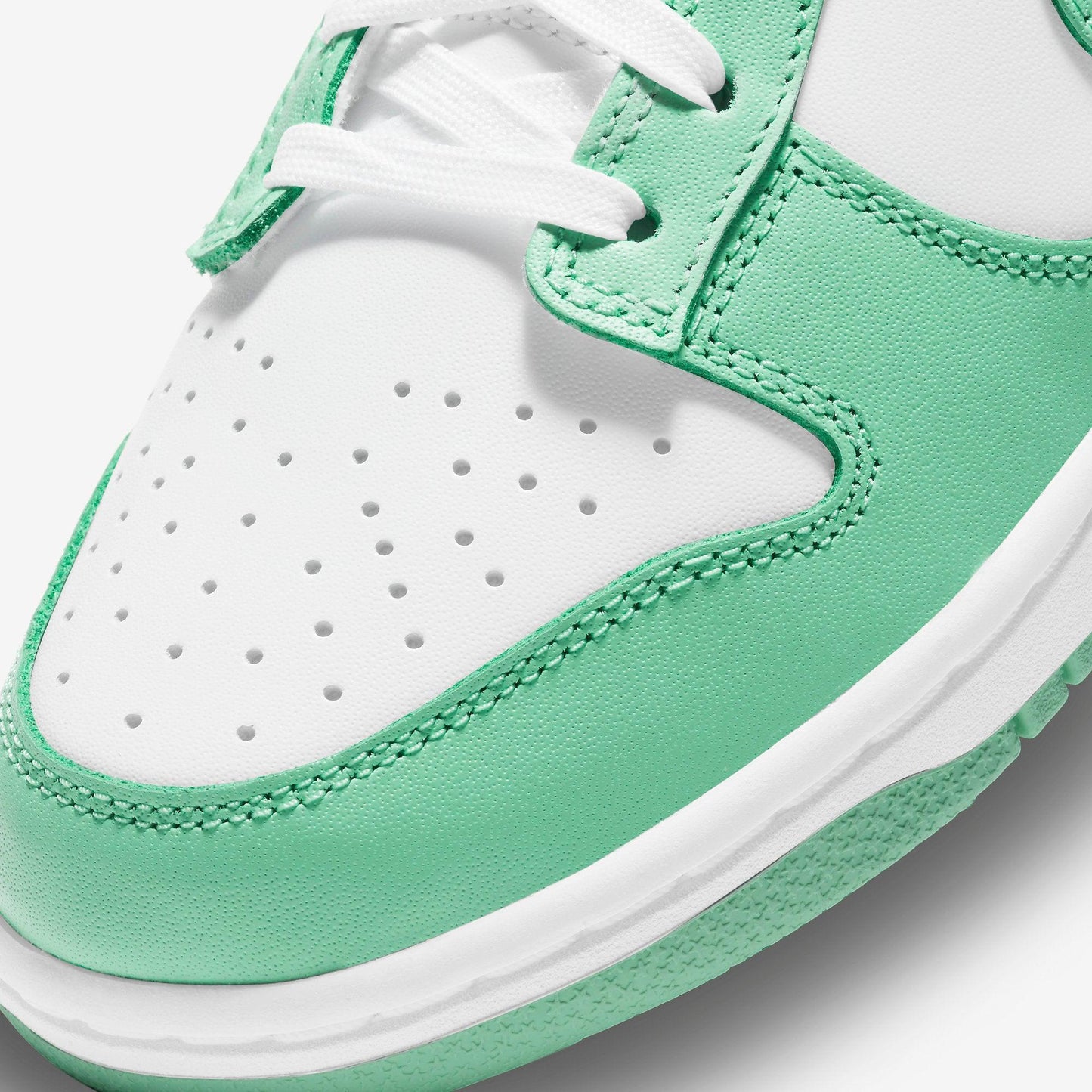 Nike Dunk Low 'Green Glow' (2021) (Womens) [DD1503-105] Athletic Basketball Skateboarding Sports Sneakers in White / Green Glow - White for Unisex Adult Female Ladies Girls WMNS - AVBL MRKT (7)