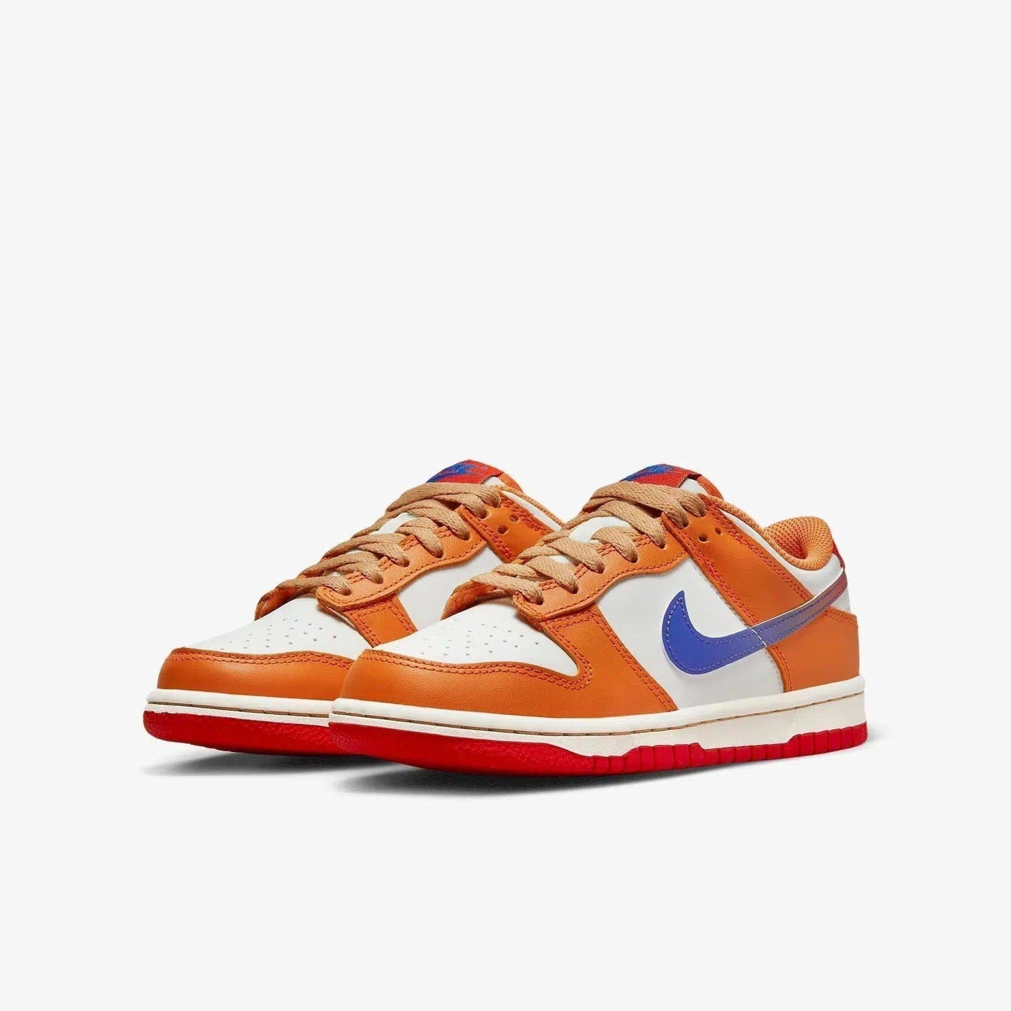 Nike Dunk Low 'Hot Curry' (2022) (GS) [DH9765-101] Athletic Basketball Skateboarding Sports Sneakers in Sail / Game Royal - University Red for Unisex Youth Kids Junior Boys Girls - AVBL MRKT (1)