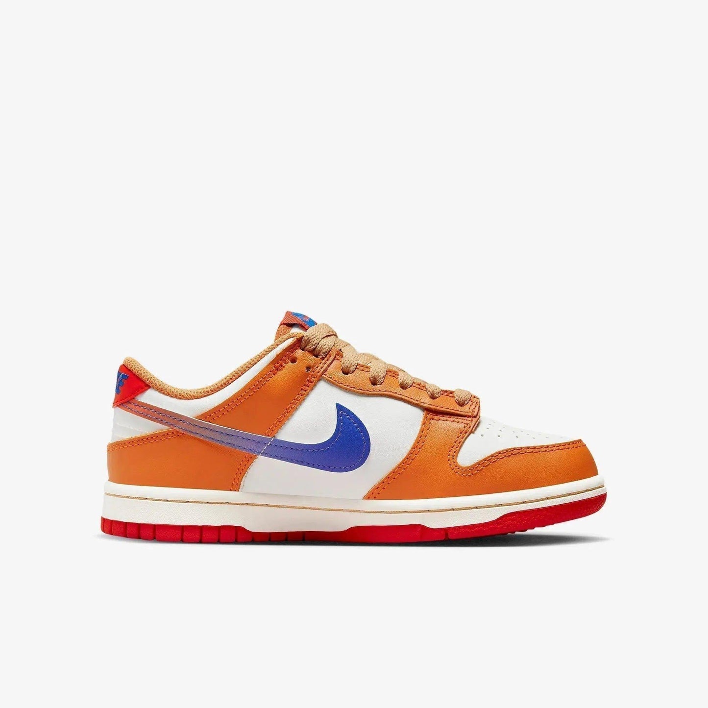 Nike Dunk Low 'Hot Curry' (2022) (GS) [DH9765-101] Athletic Basketball Skateboarding Sports Sneakers in Sail / Game Royal - University Red for Unisex Youth Kids Junior Boys Girls - AVBL MRKT (4)