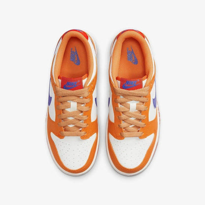 Nike Dunk Low 'Hot Curry' (2022) (GS) [DH9765-101] Athletic Basketball Skateboarding Sports Sneakers in Sail / Game Royal - University Red for Unisex Youth Kids Junior Boys Girls - AVBL MRKT (5)