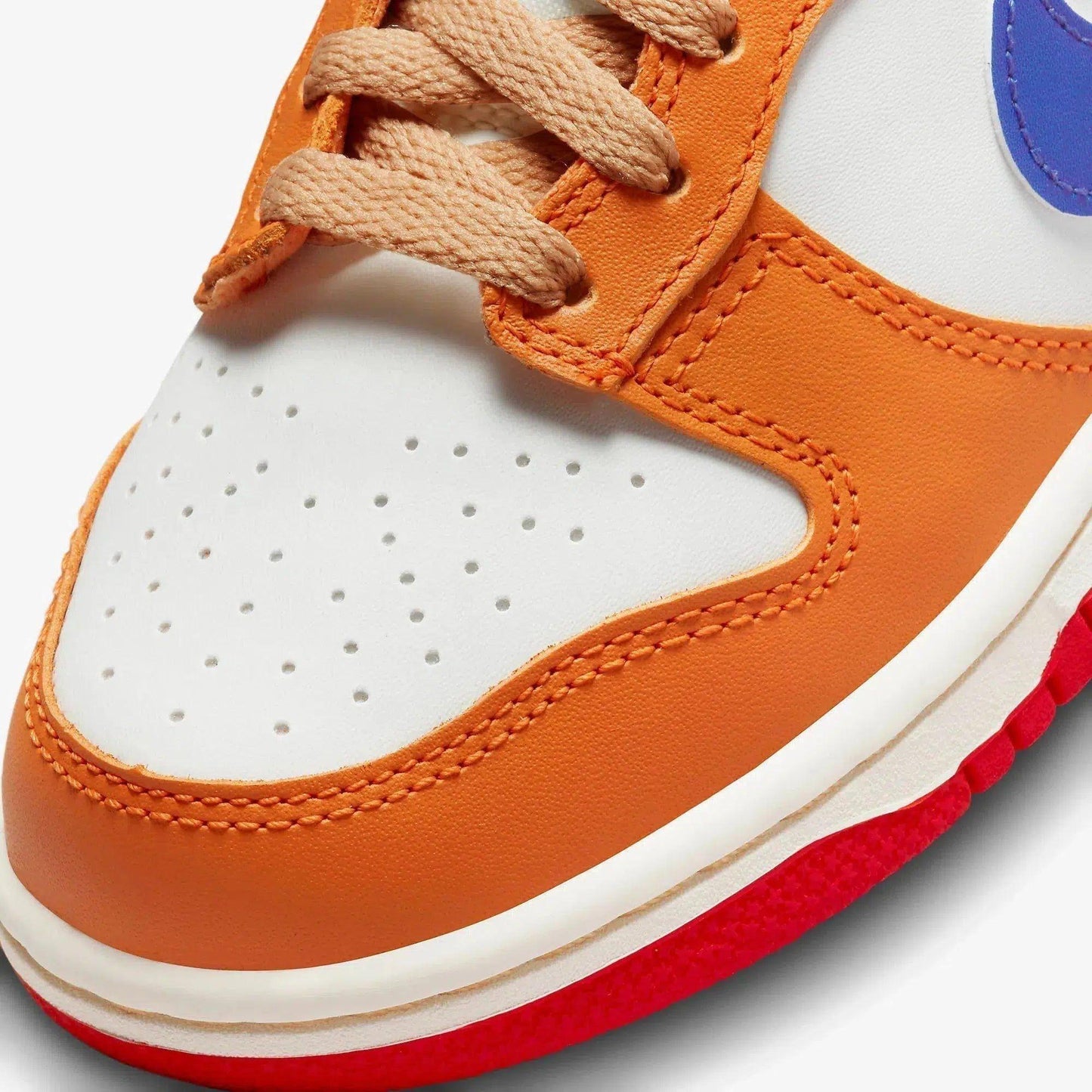 Nike Dunk Low 'Hot Curry' (2022) (GS) [DH9765-101] Athletic Basketball Skateboarding Sports Sneakers in Sail / Game Royal - University Red for Unisex Youth Kids Junior Boys Girls - AVBL MRKT (7)