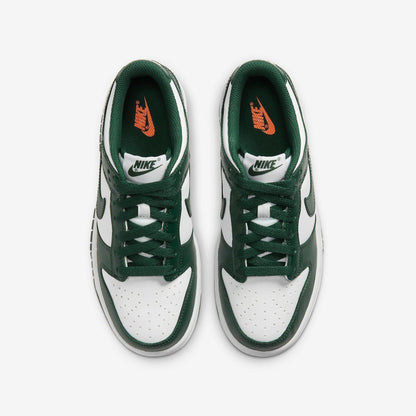 Nike Dunk Low 'Michigan State Spartans' (2021) (GS) [CW1590-102] Athletic Basketball Skateboarding Sports Sneakers in White / Team Green - White for Unisex Youth Kids Junior Boys Girls - AVBL MRKT (5)