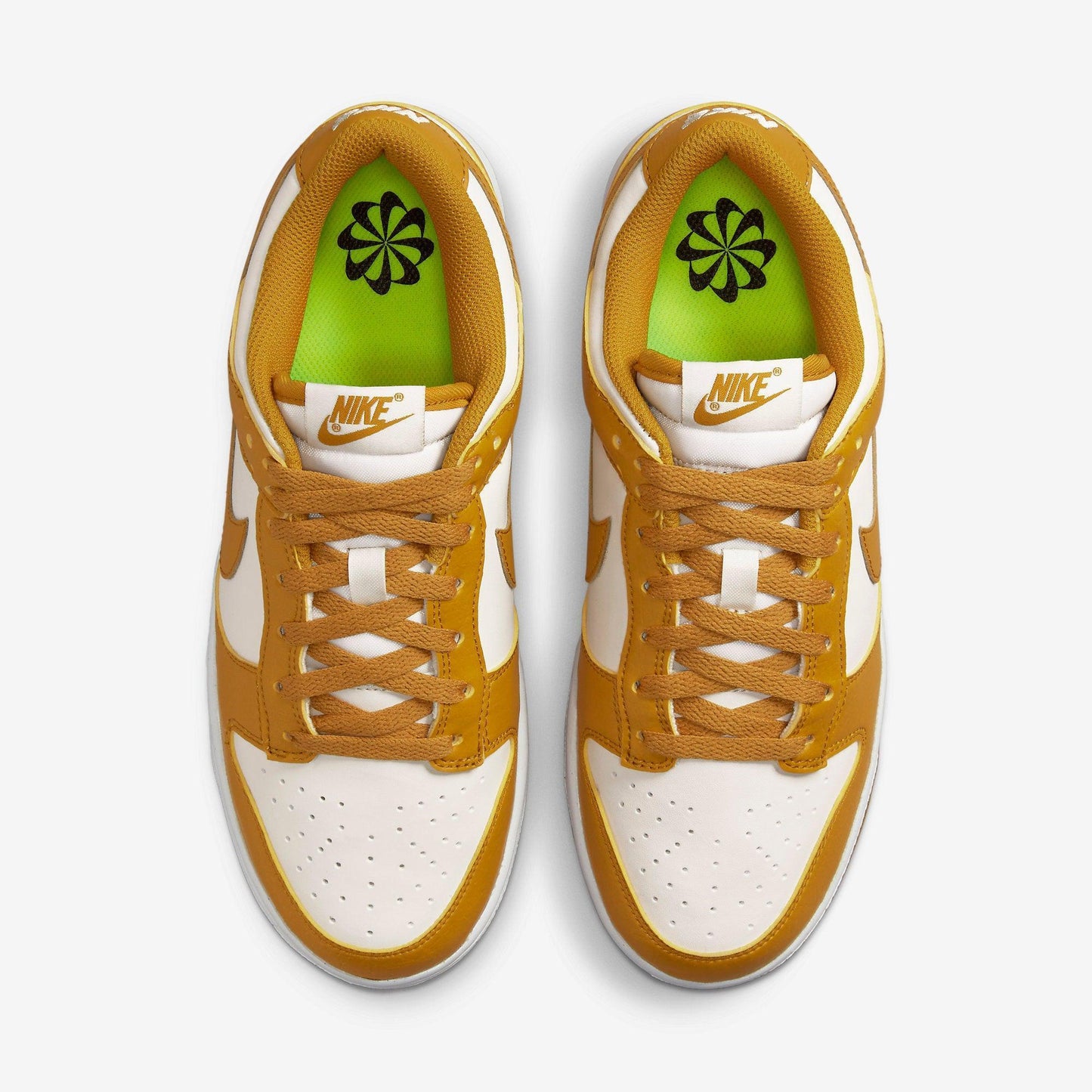 Nike Dunk Low Next Nature 'Phantom' (2022) (Womens) [DN1431-001] Athletic Basketball Skateboarding Sports Sneakers in Phantom / Gold Suede - White - Volt for Unisex Adult Female Ladies Girls WMNS - AVBL MRKT (5)