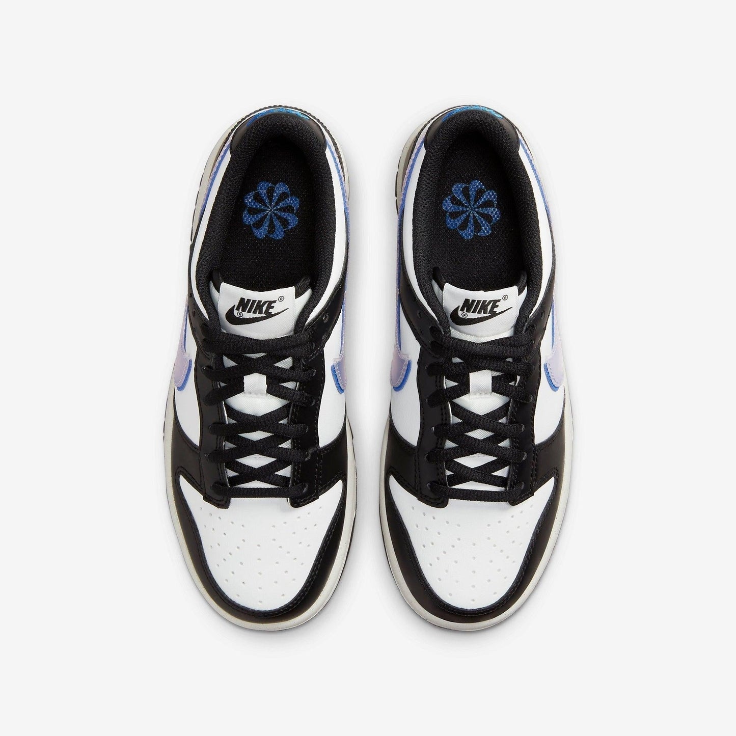 Nike Dunk Low Next Nature 'TPU Swoosh' (2023) (GS) [FD0689-001] Athletic Basketball Skateboarding Sports Sneakers in Black / Black - Hyper Royal for Unisex Youth Kids Junior Boys Girls - AVBL MRKT (5)