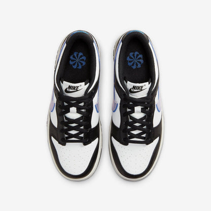 Nike Dunk Low Next Nature 'TPU Swoosh' (2023) (GS) [FD0689-001] Athletic Basketball Skateboarding Sports Sneakers in Black / Black - Hyper Royal for Unisex Youth Kids Junior Boys Girls - AVBL MRKT (5)