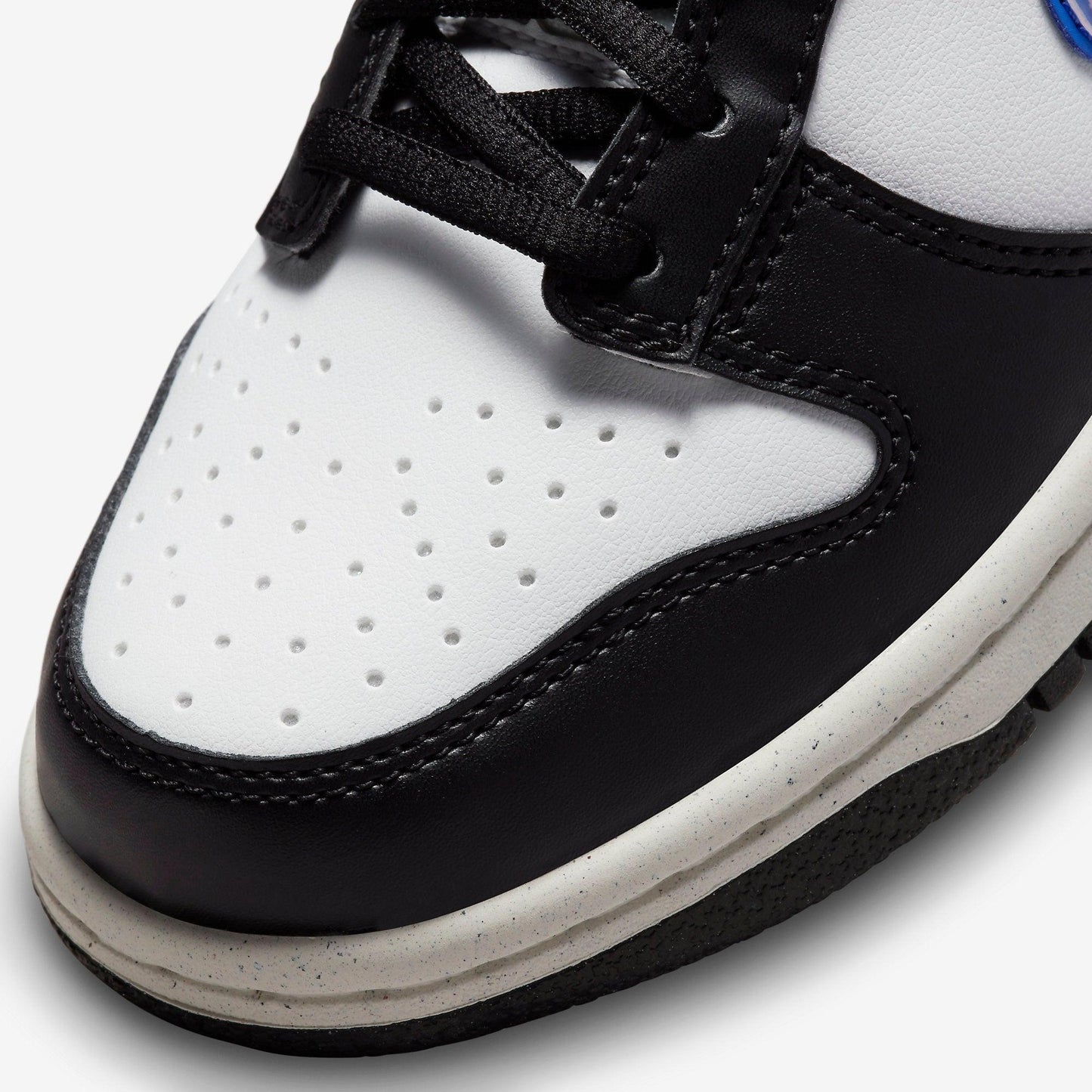 Nike Dunk Low Next Nature 'TPU Swoosh' (2023) (GS) [FD0689-001] Athletic Basketball Skateboarding Sports Sneakers in Black / Black - Hyper Royal for Unisex Youth Kids Junior Boys Girls - AVBL MRKT (7)