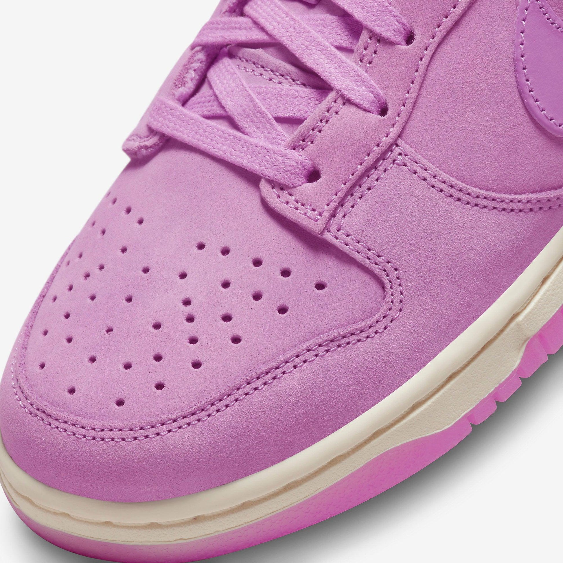 Nike Dunk Low PRM MF 'Rush Fuchsia' (2023) (Womens) [DV7415-500] Athletic Basketball Skateboarding Sports Sneakers in Rush Fuchsia / Rush Fuchsia for Unisex Adult Female Ladies Girls WMNS - AVBL MRKT (7)