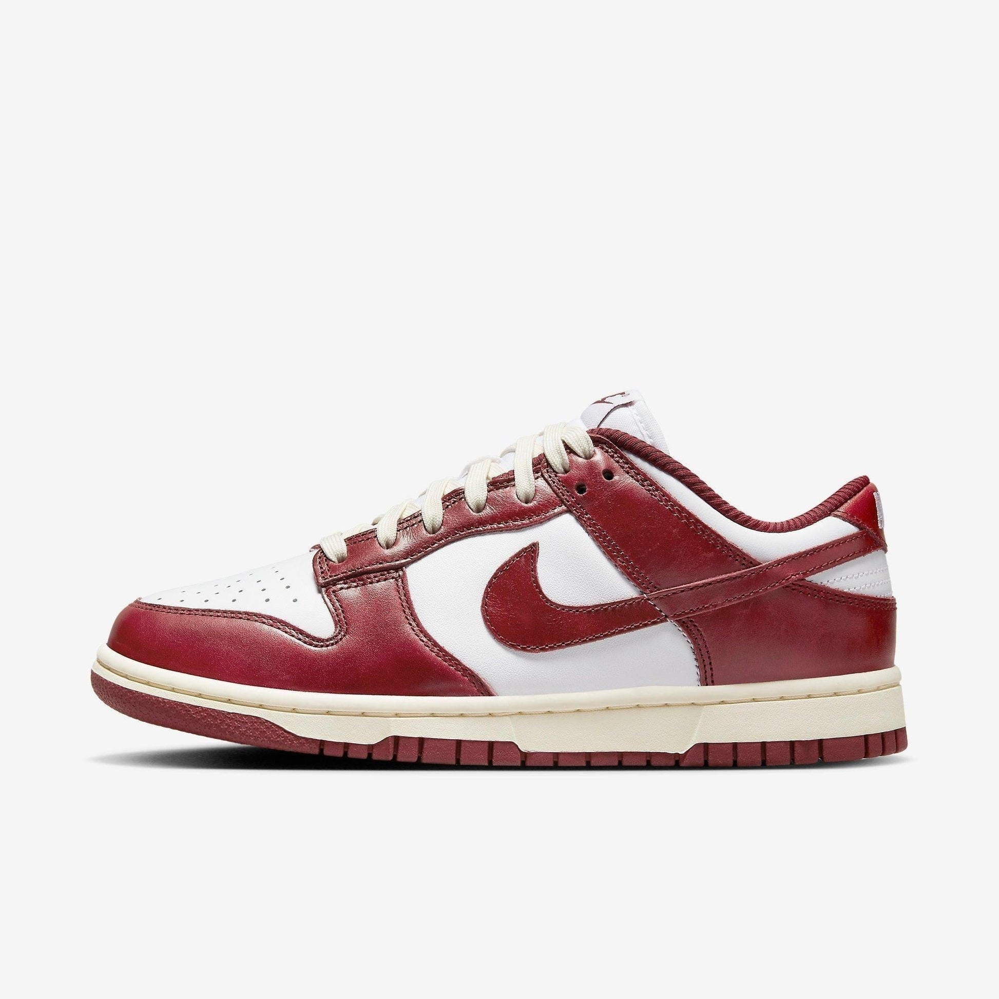 Nike Dunk Low PRM 'Vintage Team Red' (2023) (Womens) [FJ4555-100] Athletic Basketball Skateboarding Sports Sneakers in White / Team Red - Coconut Milk for Unisex Adult Female Ladies Girls WMNS - AVBL MRKT (2)
