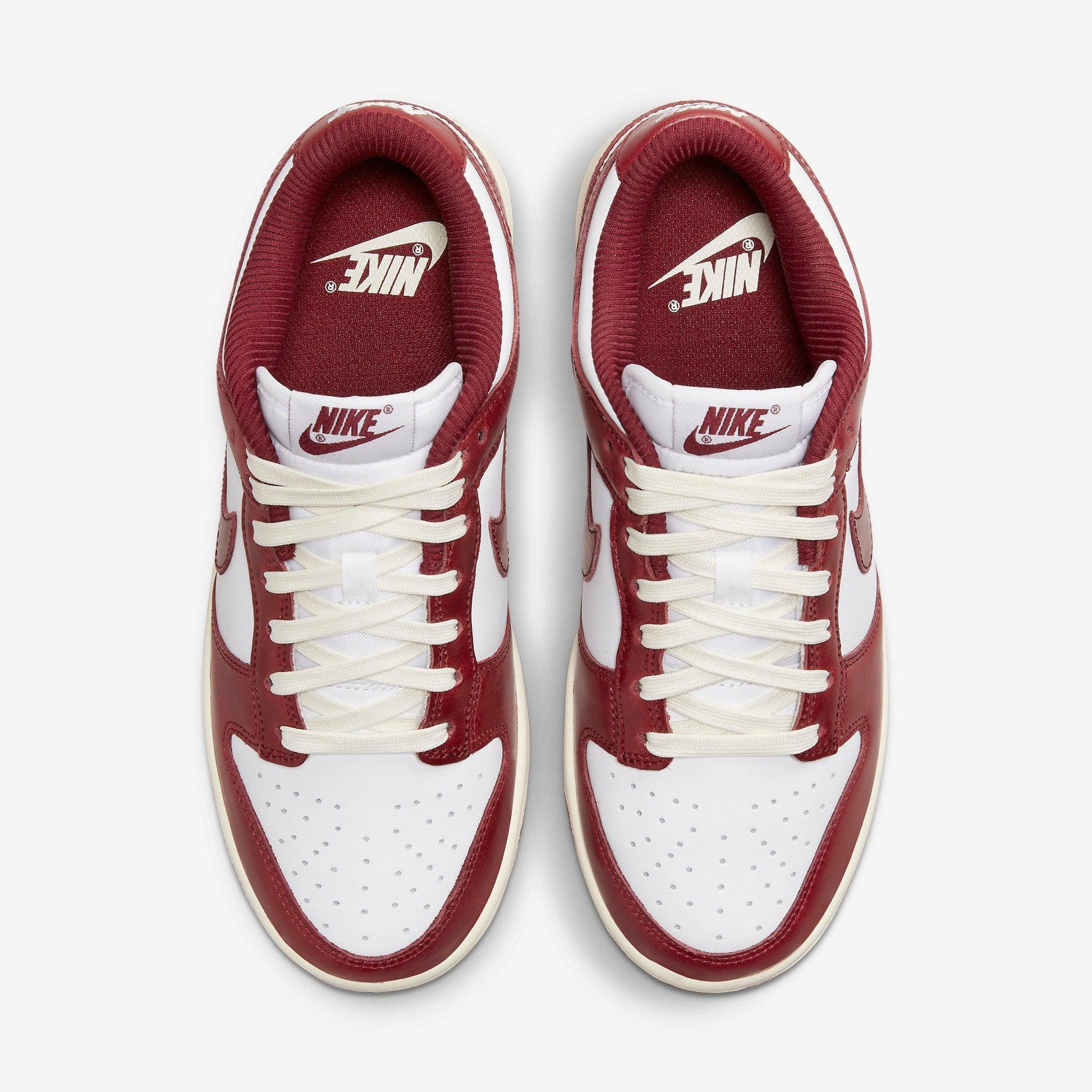 Nike Dunk Low PRM 'Vintage Team Red' (2023) (Womens) [FJ4555-100] Athletic Basketball Skateboarding Sports Sneakers in White / Team Red - Coconut Milk for Unisex Adult Female Ladies Girls WMNS - AVBL MRKT (5)