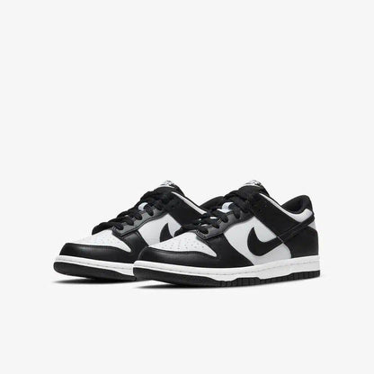 Nike Dunk Low 'Panda Black / White' (2021) (GS) [CW1590-100] Athletic Basketball Skateboarding Sports Sneakers in White / Black - White for Unisex Youth Kids Junior Boys Girls - AVBL MRKT (1)