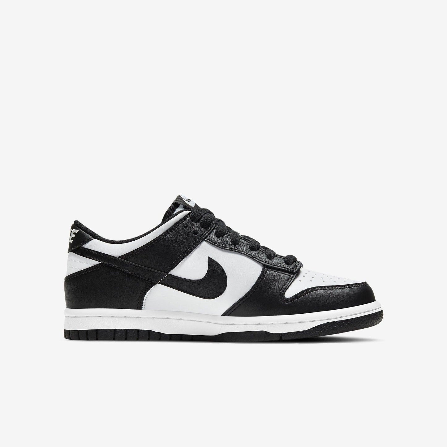 Nike Dunk Low 'Panda Black / White' (2021) (GS) [CW1590-100] Athletic Basketball Skateboarding Sports Sneakers in White / Black - White for Unisex Youth Kids Junior Boys Girls - AVBL MRKT (4)