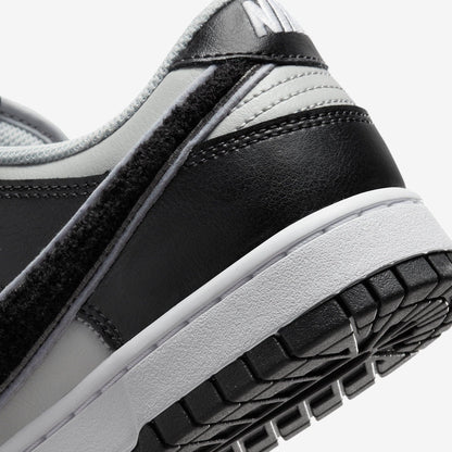 Nike Dunk Low Retro 'Chenille Swoosh Grey Fog' (2022) [DQ7683-001] Athletic Basketball Skateboarding Sports Sneakers in Grey Fog / Black - Wolf Grey for Unisex Adult Mens - AVBL MRKT (8)