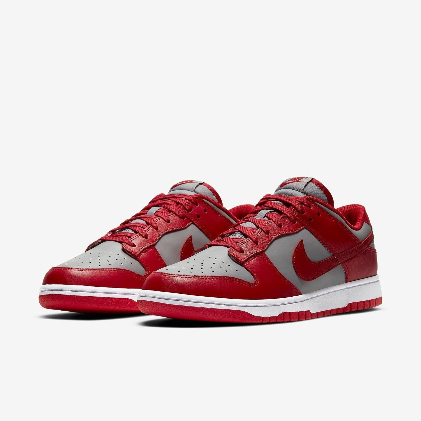 Nike Dunk Low Retro 'UNLV' (2021) [DD1391-002] Athletic Basketball Skateboarding Sports Sneakers in Medium Grey / Varsity Red - White for Unisex Adult Mens - AVBL MRKT (1)