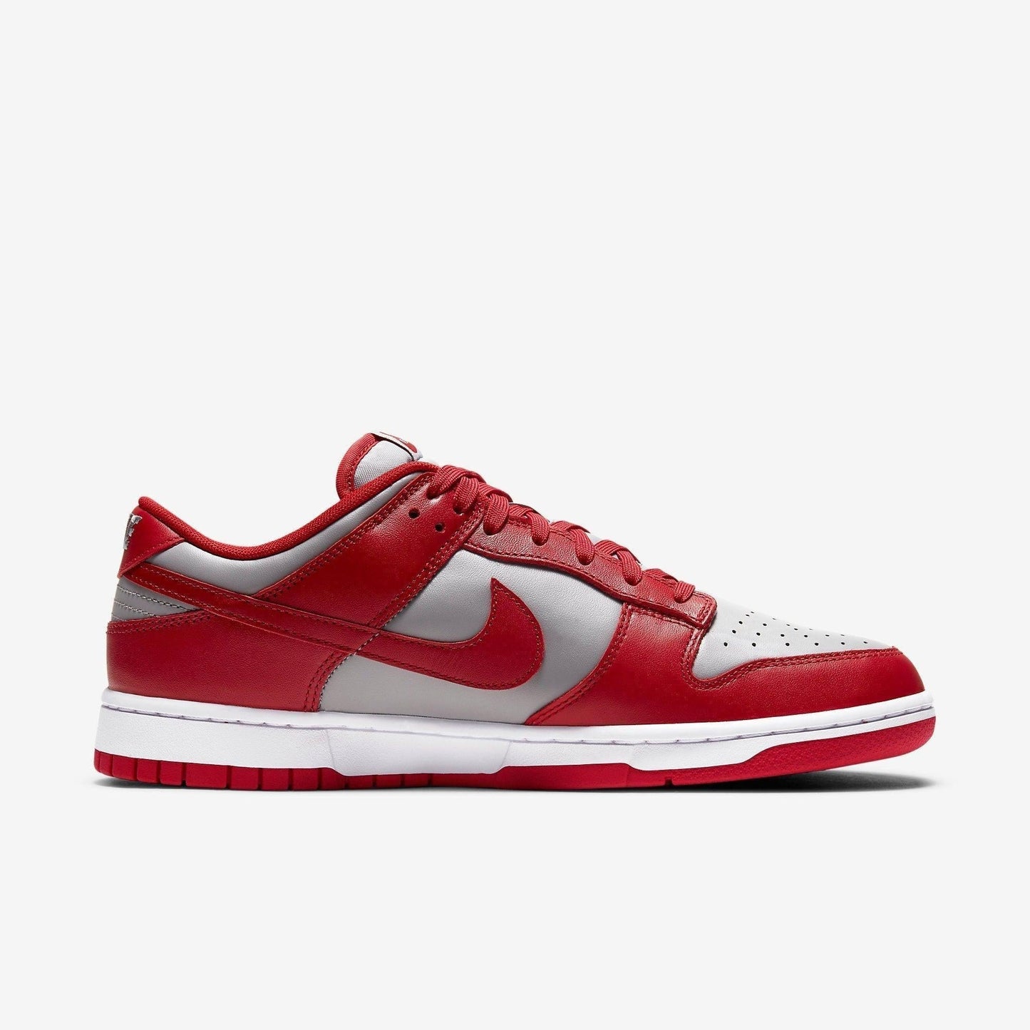 Nike Dunk Low Retro 'UNLV' (2021) [DD1391-002] Athletic Basketball Skateboarding Sports Sneakers in Medium Grey / Varsity Red - White for Unisex Adult Mens - AVBL MRKT (4)