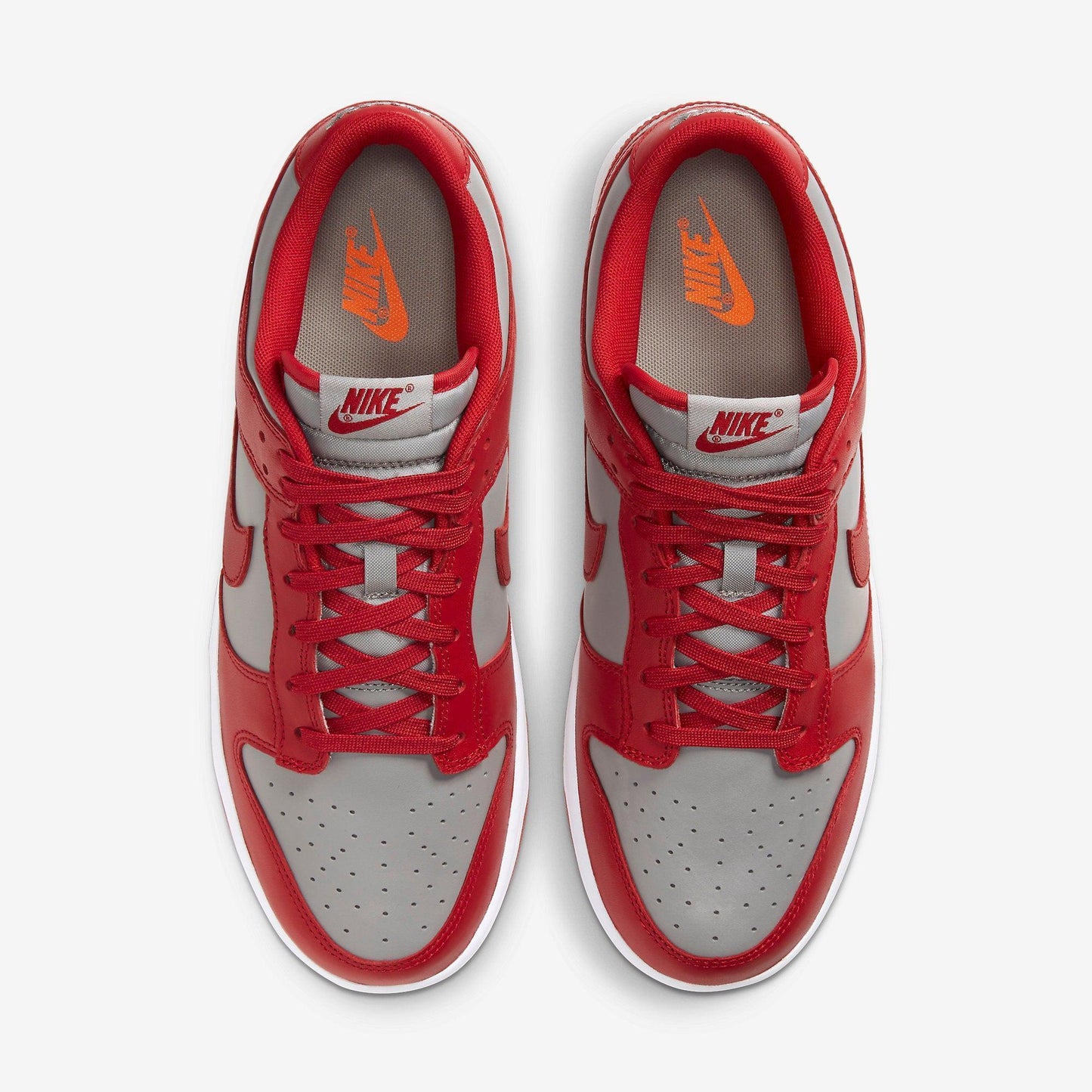 Nike Dunk Low Retro 'UNLV' (2021) [DD1391-002] Athletic Basketball Skateboarding Sports Sneakers in Medium Grey / Varsity Red - White for Unisex Adult Mens - AVBL MRKT (5)