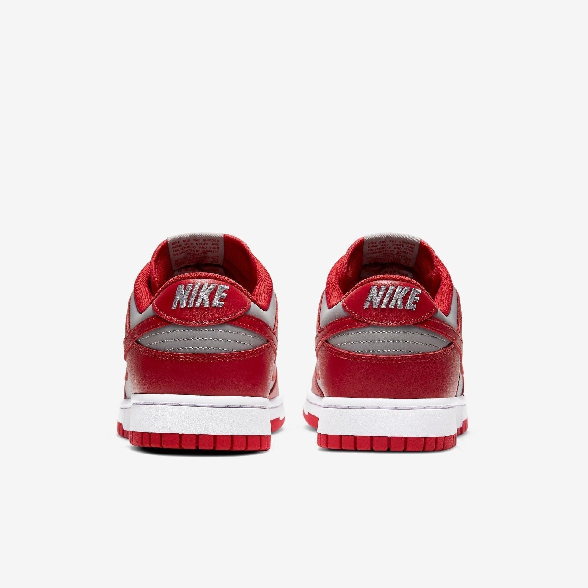 Nike Dunk Low Retro 'UNLV' (2021) [DD1391-002] Athletic Basketball Skateboarding Sports Sneakers in Medium Grey / Varsity Red - White for Unisex Adult Mens - AVBL MRKT (6)