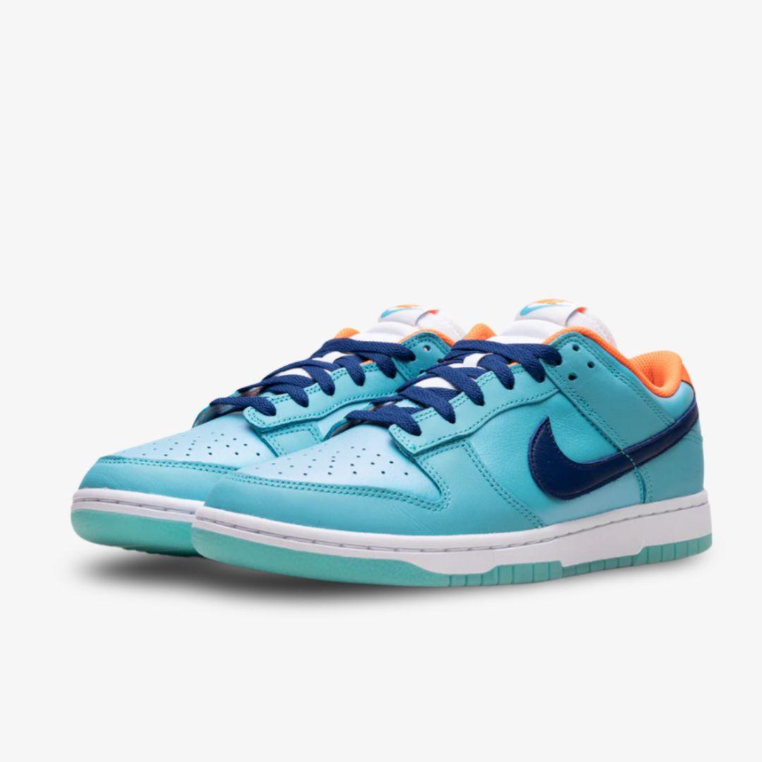 Nike Dunk Low SE 'Baltic Blue / Total Orange' (2024) [HQ1538-416] Athletic Basketball Skateboarding Sports Sneakers in Baltic Blue / Deep Royal Blue - White for Unisex Adult Mens - AVBL MRKT (1)