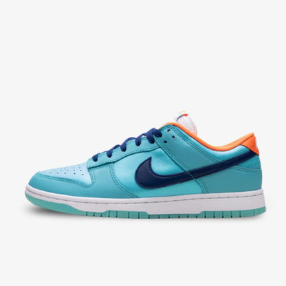 Nike Dunk Low SE 'Baltic Blue / Total Orange' (2024) [HQ1538-416] Athletic Basketball Skateboarding Sports Sneakers in Baltic Blue / Deep Royal Blue - White for Unisex Adult Mens - AVBL MRKT (2)