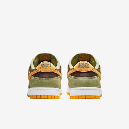 Nike Dunk Low SE 'Dusty Olive' (2021) [DH5360-300] Athletic Basketball Skateboarding Sports Sneakers in Dusty Olive / Pro Gold - Brown - White for Unisex Adult Mens - AVBL MRKT (4)