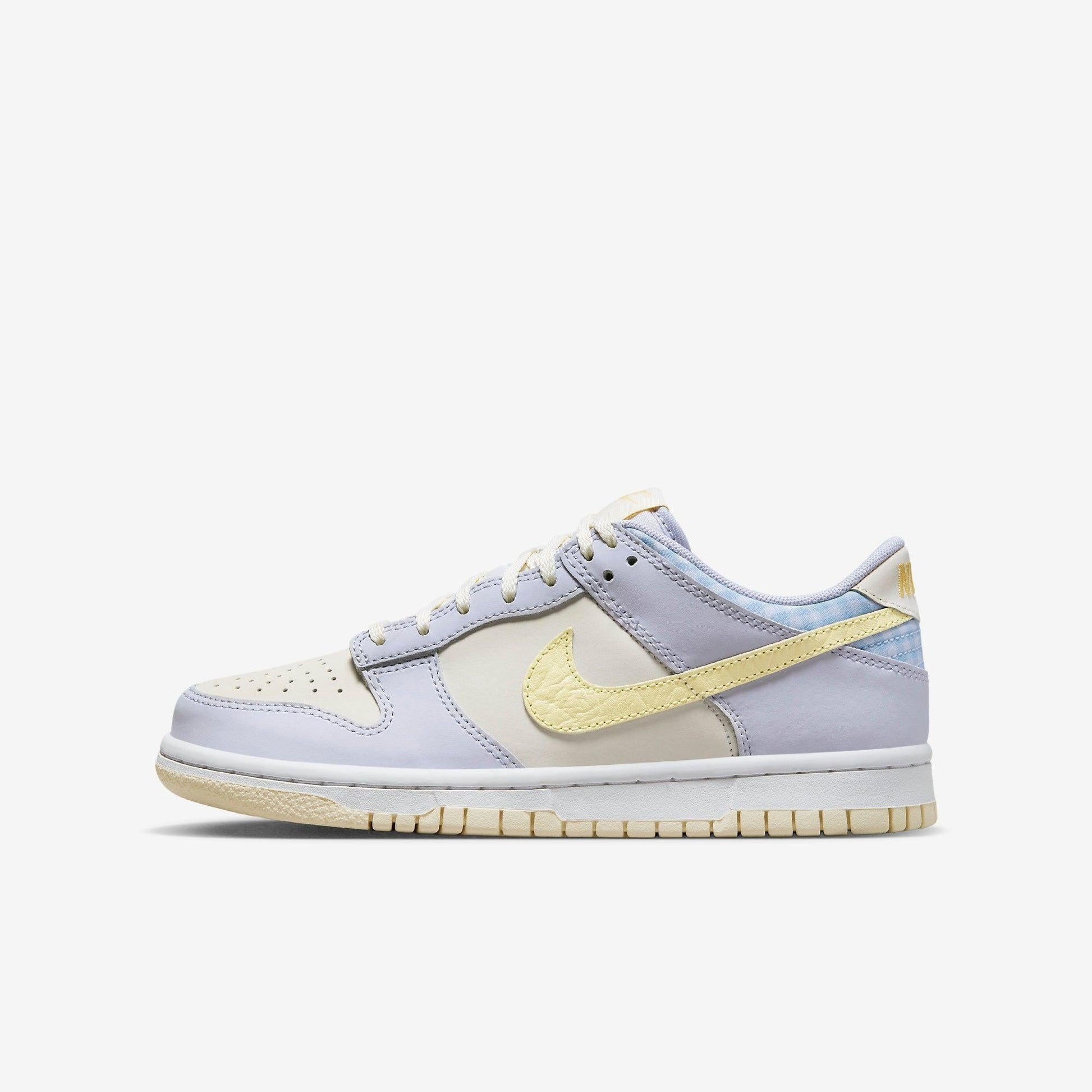 Nike Dunk Low SE 'Easter' (2023) (GS) [FJ4641-536] Athletic Basketball Skateboarding Sports Sneakers in Oxygen Purple / Citron Tint for Unisex Youth Kids Junior Boys Girls - AVBL MRKT (2)