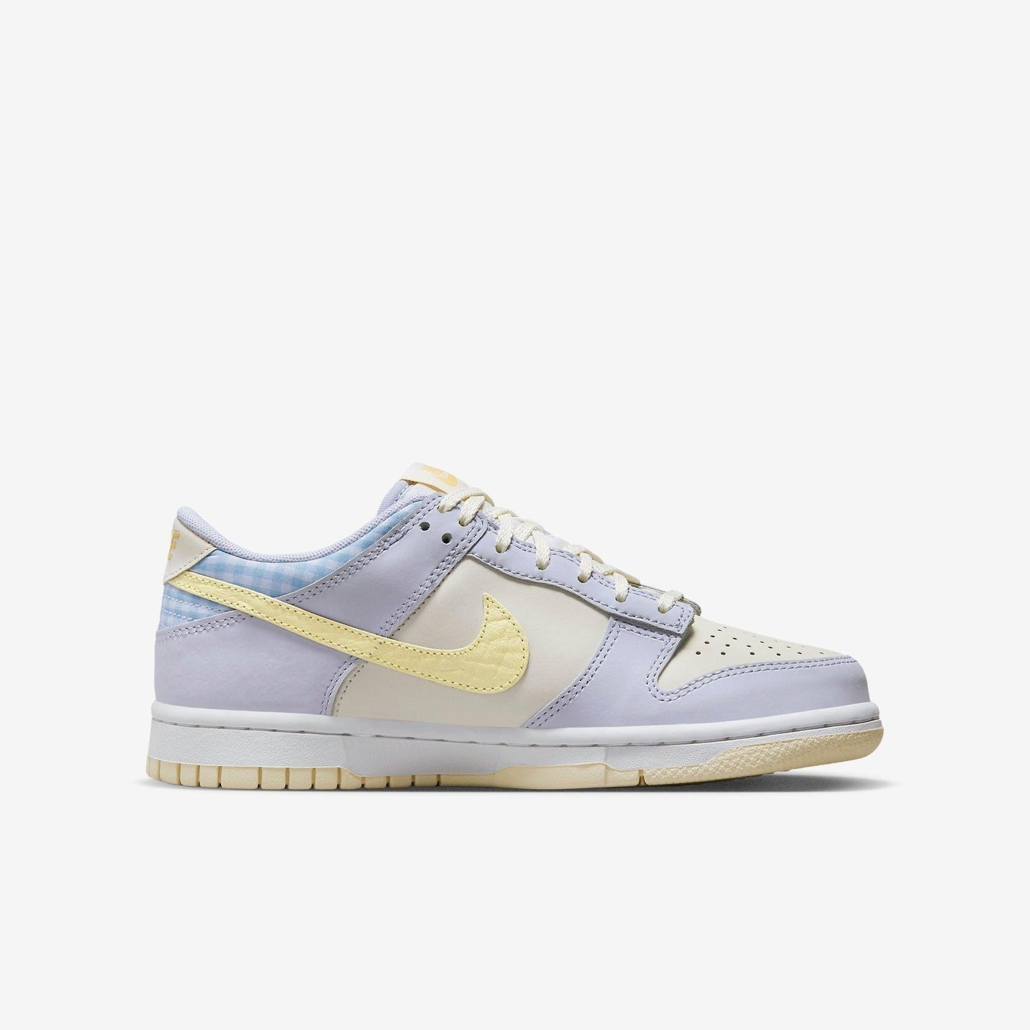 Nike Dunk Low SE 'Easter' (2023) (GS) [FJ4641-536] Athletic Basketball Skateboarding Sports Sneakers in Oxygen Purple / Citron Tint for Unisex Youth Kids Junior Boys Girls - AVBL MRKT (4)