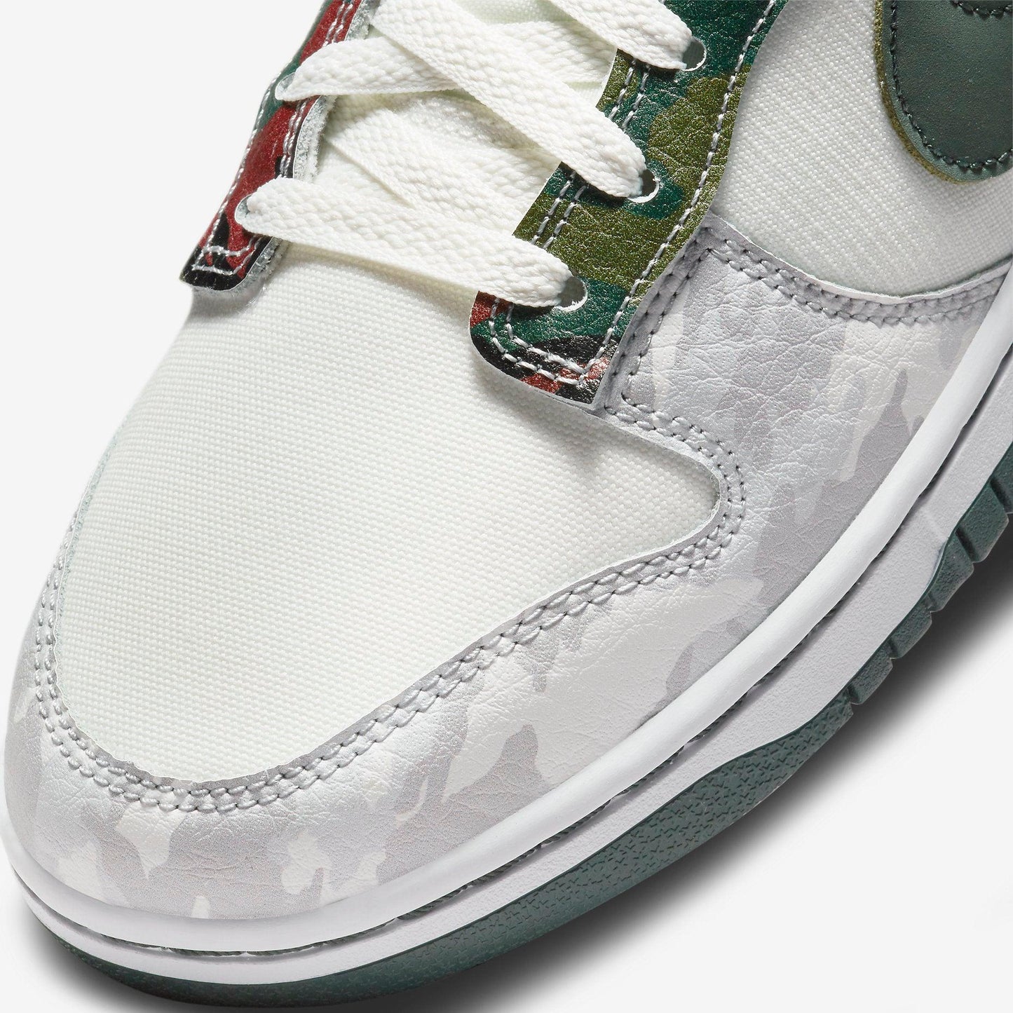 Nike Dunk Low SE 'Multi Camo' (2021) [DH0957-100] Athletic Basketball Skateboarding Sports Sneakers in Sail / Vintage Green for Unisex Adult Mens - AVBL MRKT (7)