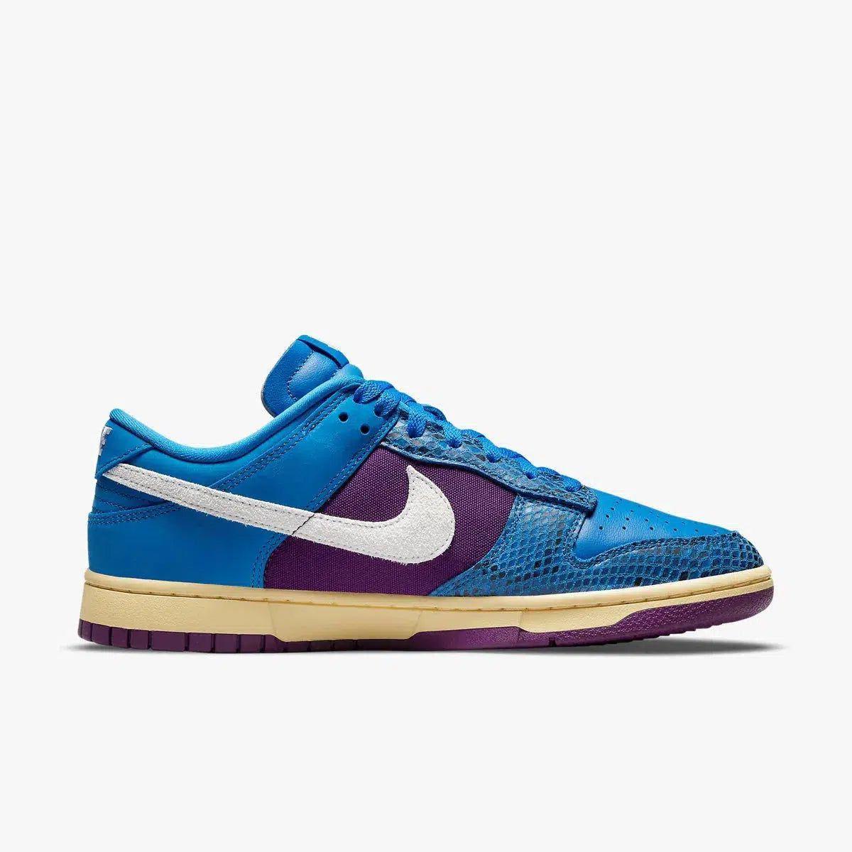 Nike Dunk Low SP x UNDFTD / Undefeated '5 On It' Signal Blue (2021) [DH6508-400] Athletic Basketball Skateboarding Sports Sneakers in Signal Blue / White - Night Purple - Sail for Unisex Adult Mens - AVBL MRKT (4)