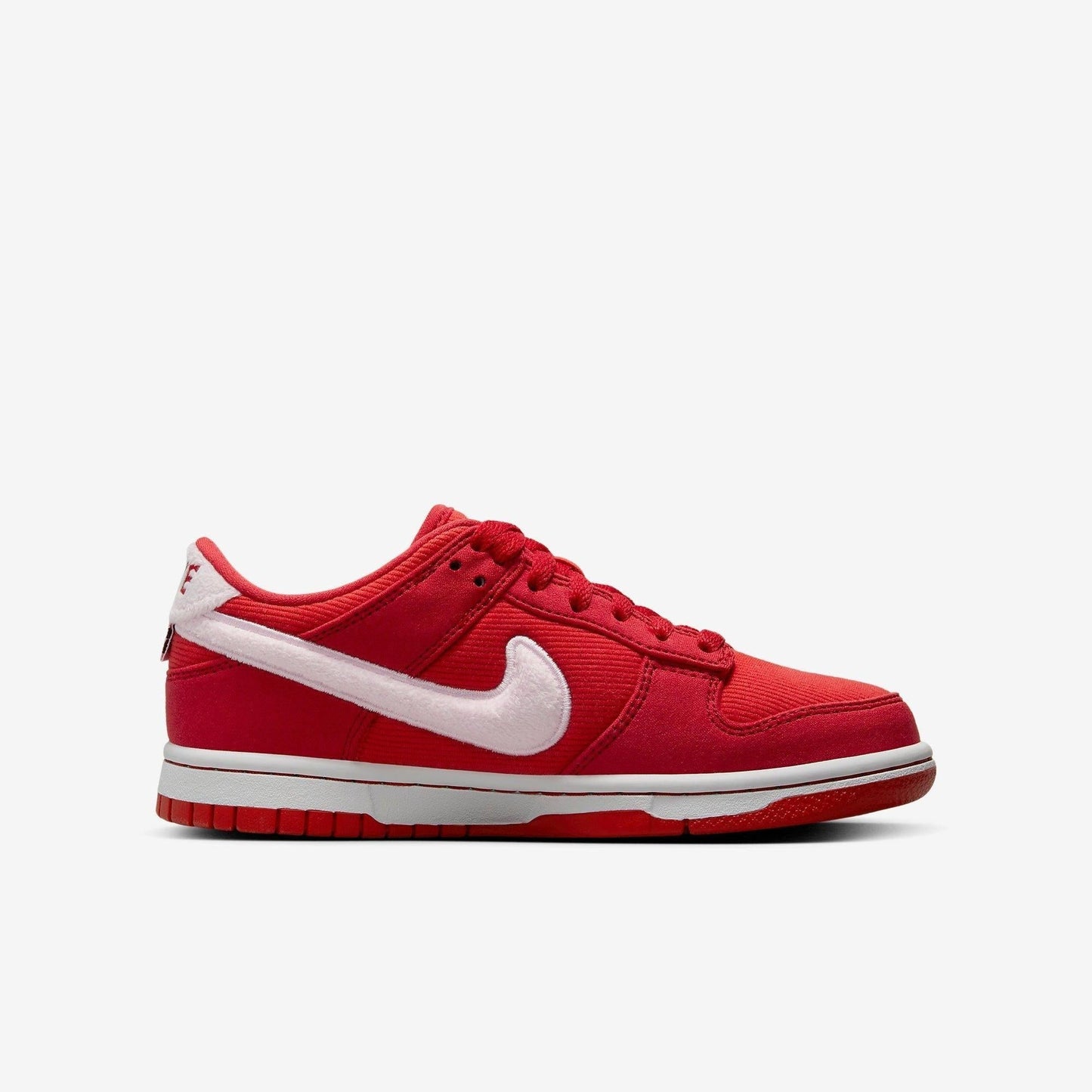 Nike Dunk Low 'Valentine's Day Solemates' (2024) (GS) [FZ3548-612] Athletic Basketball Skateboarding Sports Sneakers in Fire Red / Pink Foam - Light Crimson for Unisex Youth Kids Junior Boys Girls - AVBL MRKT (4)