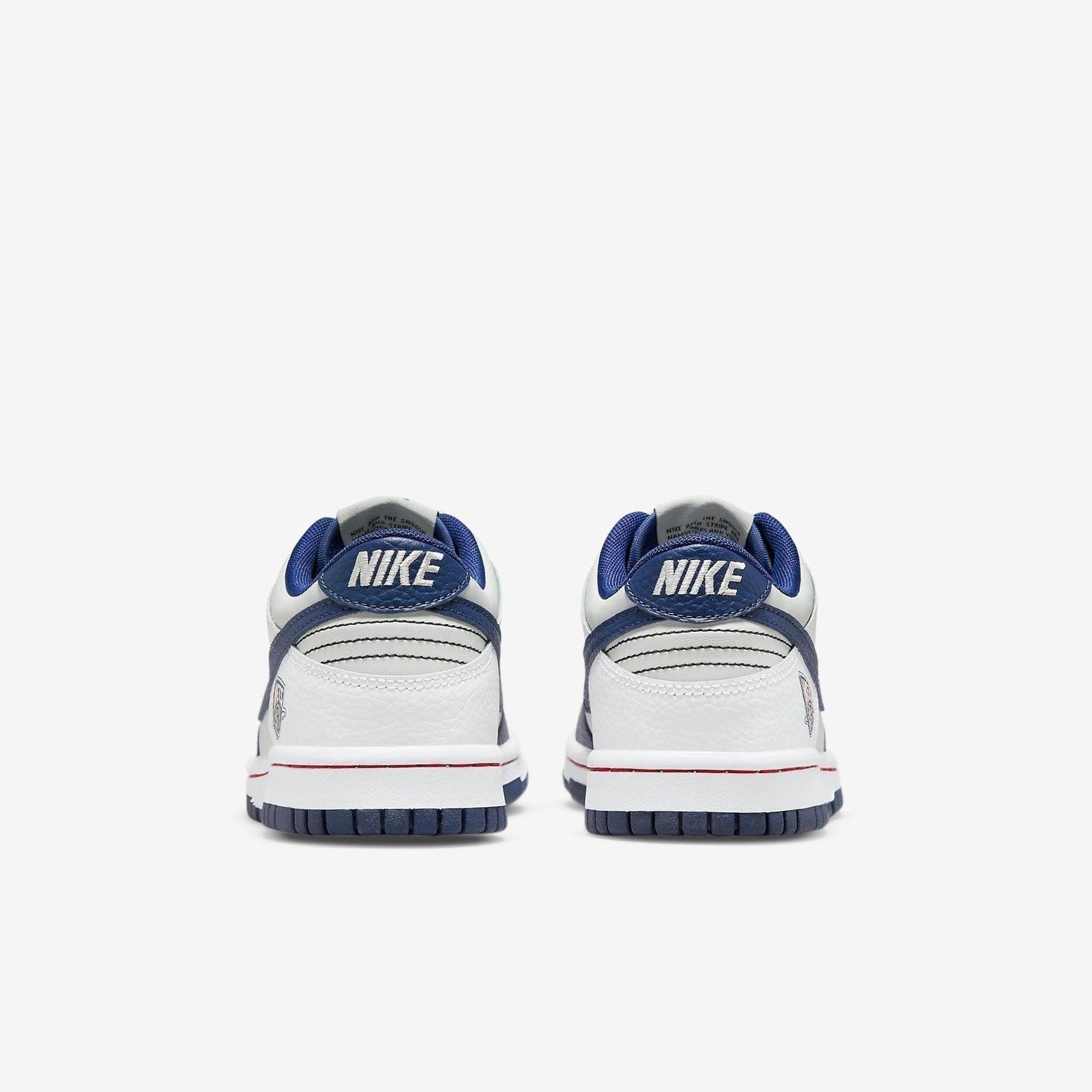 Nike Dunk Low x NBA '75th Anniversary Brooklyn Nets' (2021) (GS) [DO6288-001] Athletic Basketball Skateboarding Sports Sneakers in Grey Fog / Blue Void - White for Unisex Youth Kids Junior Boys Girls - AVBL MRKT (6)