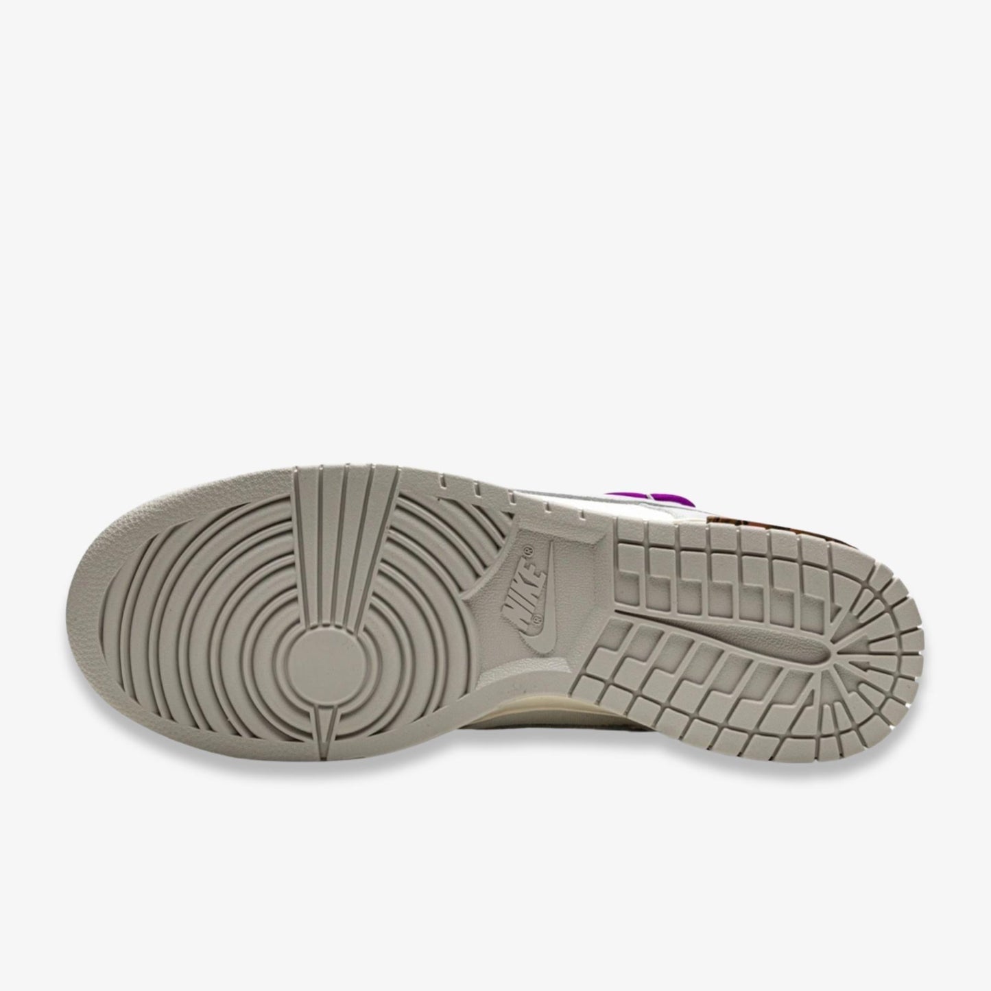 Nike Dunk Low x Off-White 'Lot 28 of 50' (2021) [DM1602-111] Athletic Basketball Skateboarding Sports Sneakers in Sail / Neutral Grey - Hyper Violet for Unisex Adult Mens - AVBL MRKT (5)