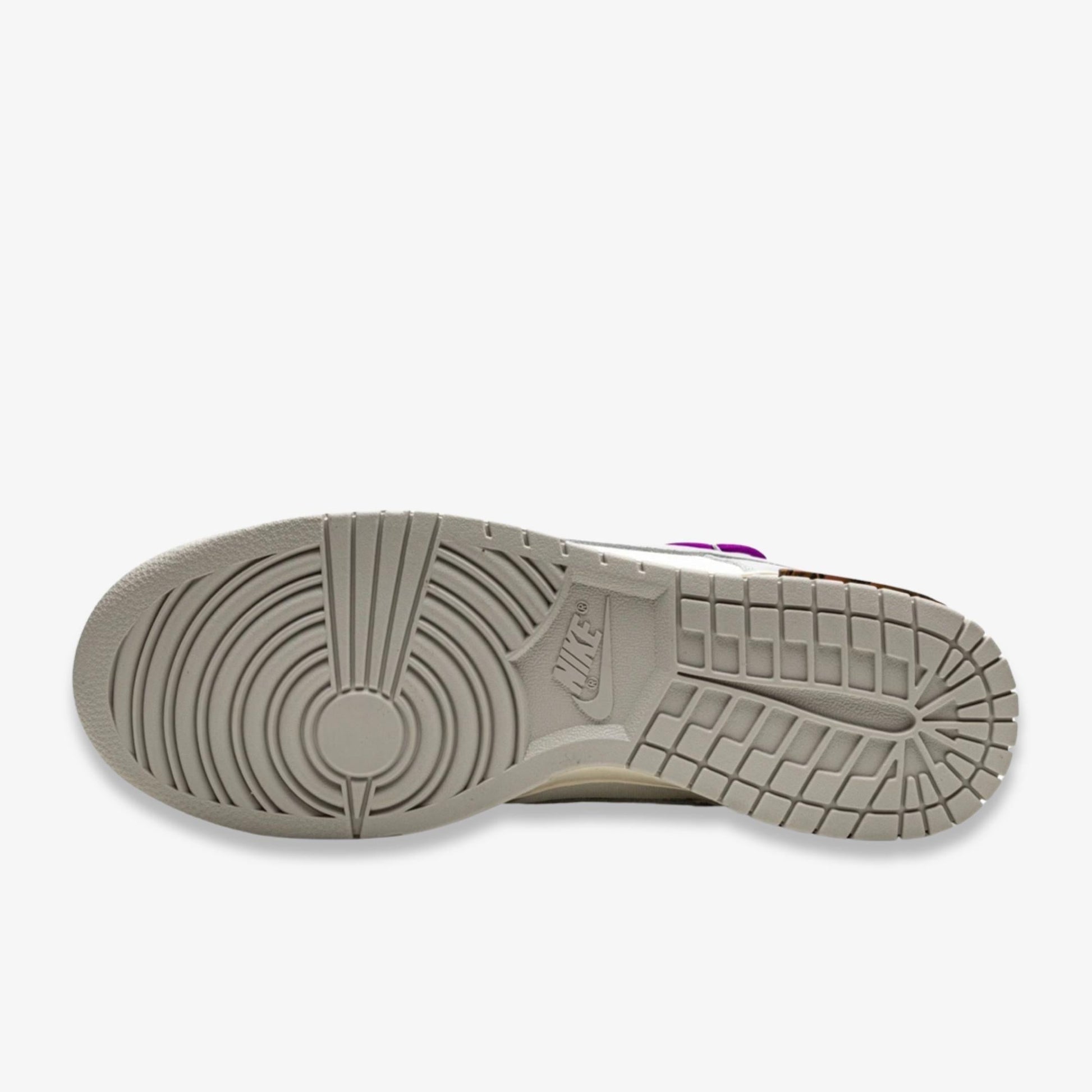 Nike Dunk Low x Off-White 'Lot 28 of 50' (2021) [DM1602-111] Athletic Basketball Skateboarding Sports Sneakers in Sail / Neutral Grey - Hyper Violet for Unisex Adult Mens - AVBL MRKT (5)