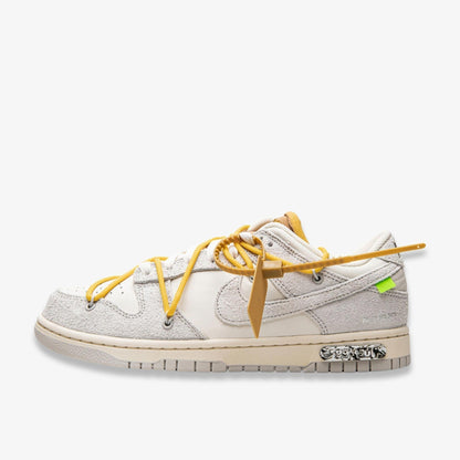Nike Dunk Low x Off-White 'Lot 39 of 50' (2021) [DJ0950-109] Athletic Basketball Skateboarding Sports Sneakers in Sail / Neutral Grey - Amarillo for Unisex Adult Mens - AVBL MRKT (2)