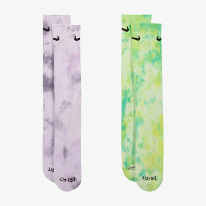 Nike Everyday Plus Cushioned High Crew Socks (2 Pack) Multicolor [FJ0747-905] Casual Fashion Cozy for Unisex Adult Mens Womens Kids GS Youth Hypebeast - AVBL MRKT (5)