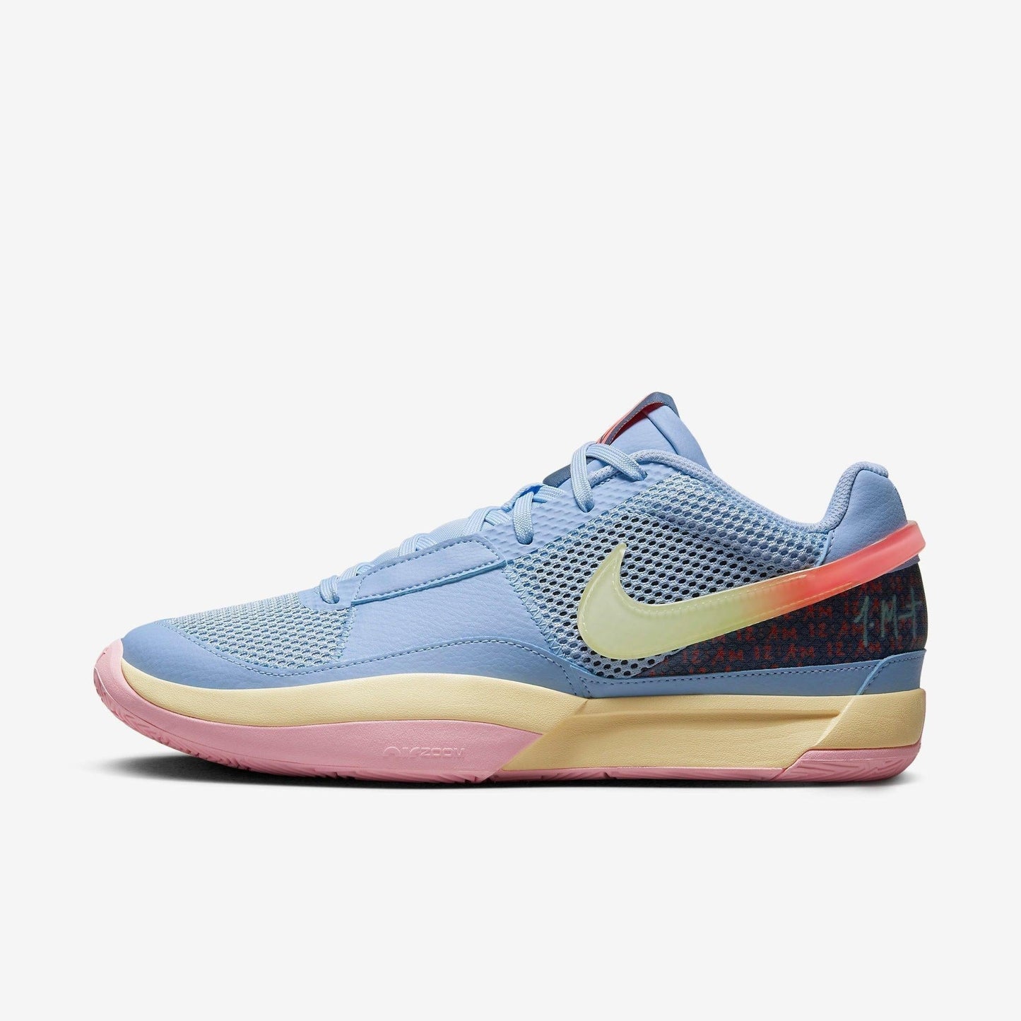 Nike Ja 1 'Day One' (2023) [DR8785-400] Athletic Basketball Sports Sneakers in Cobalt Bliss / Citron Tint for Unisex Adult Mens - AVBL MRKT (2)
