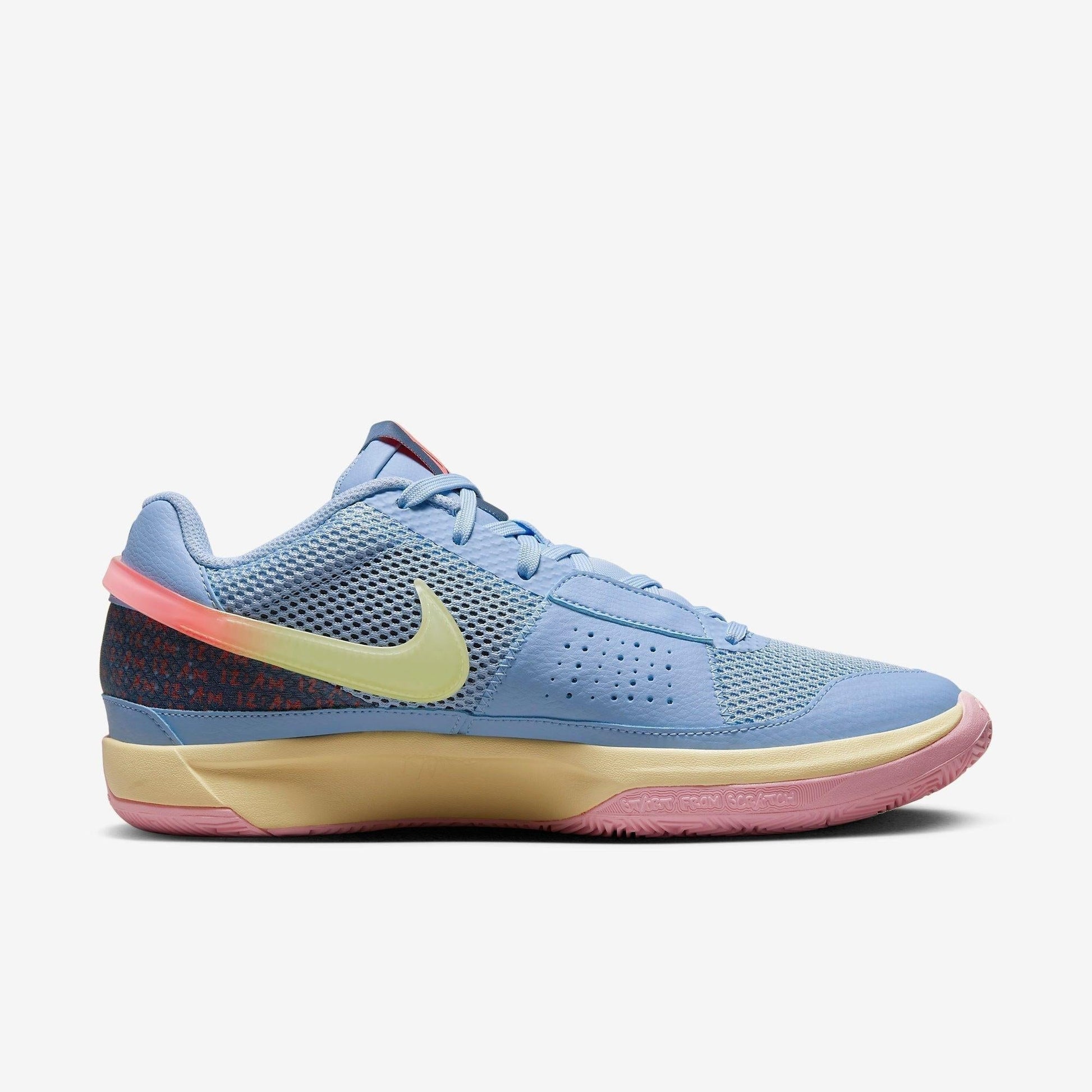 Nike Ja 1 'Day One' (2023) [DR8785-400] Athletic Basketball Sports Sneakers in Cobalt Bliss / Citron Tint for Unisex Adult Mens - AVBL MRKT (4)