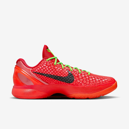 Nike Kobe 6 Protro 'Reverse Grinch' (2023) [FV4921-600] Athletic Basketball Sports Sneakers in Bright Crimson / Black - Electric Green for Unisex Adult Mens - AVBL MRKT (4)