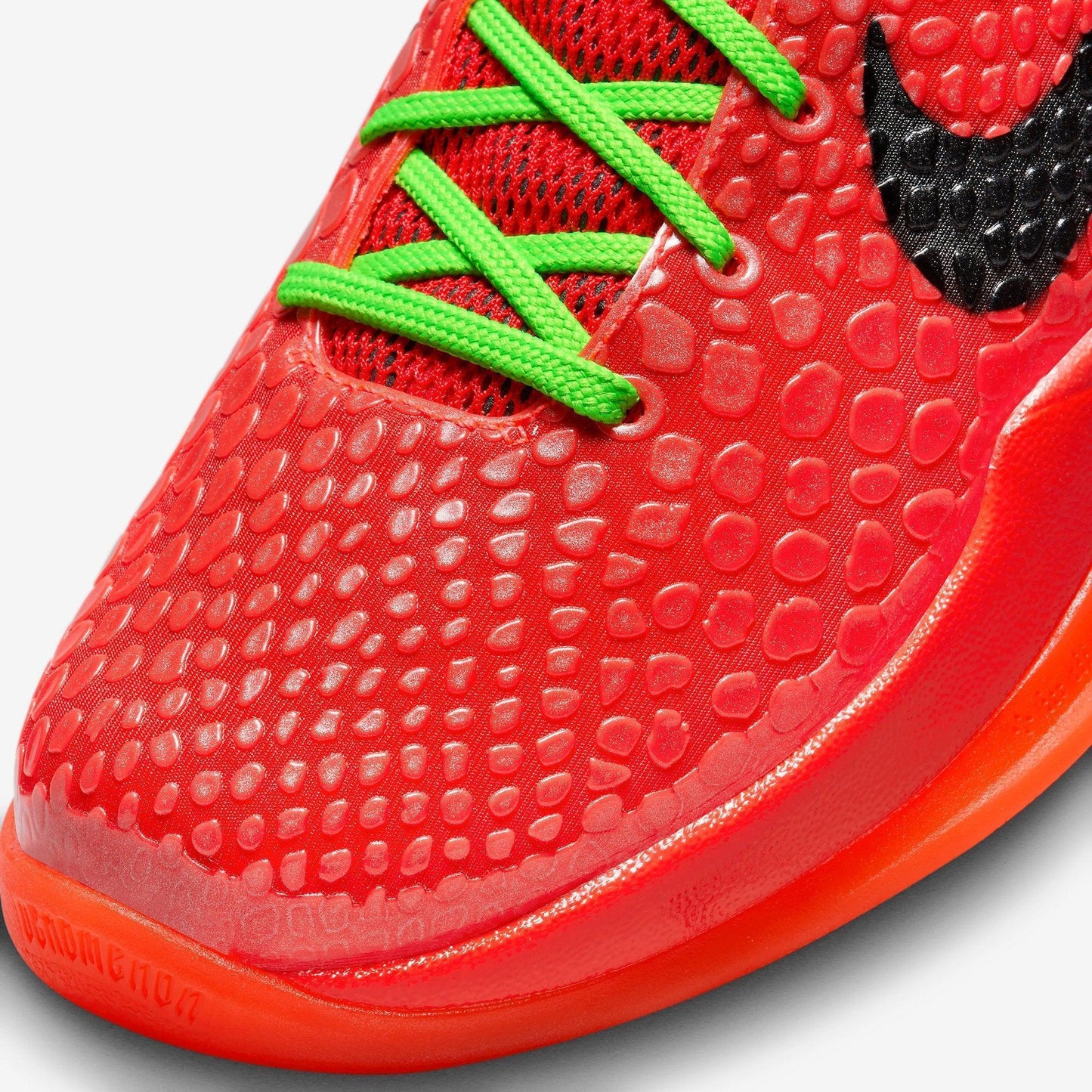 Nike Kobe 6 Protro 'Reverse Grinch' (2023) (GS) [FV9676-600] Athletic Basketball Sports Sneakers in Bright Crimson / Black - Electric Green for Unisex Youth Kids Junior Boys Girls - AVBL MRKT (7)