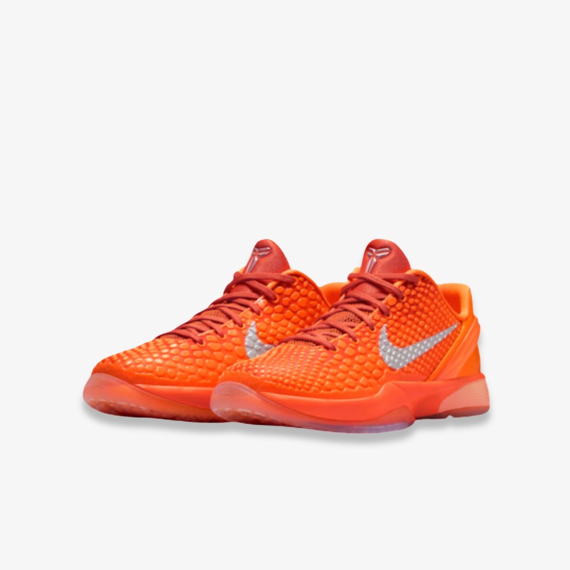 Nike Kobe 6 Protro 'Total Orange' (2025) (GS) [FV9676-800] Athletic Basketball Sports Sneakers in Total Orange / Metallic Silver for Unisex Youth Kids Junior Boys Girls - AVBL MRKT (1)
